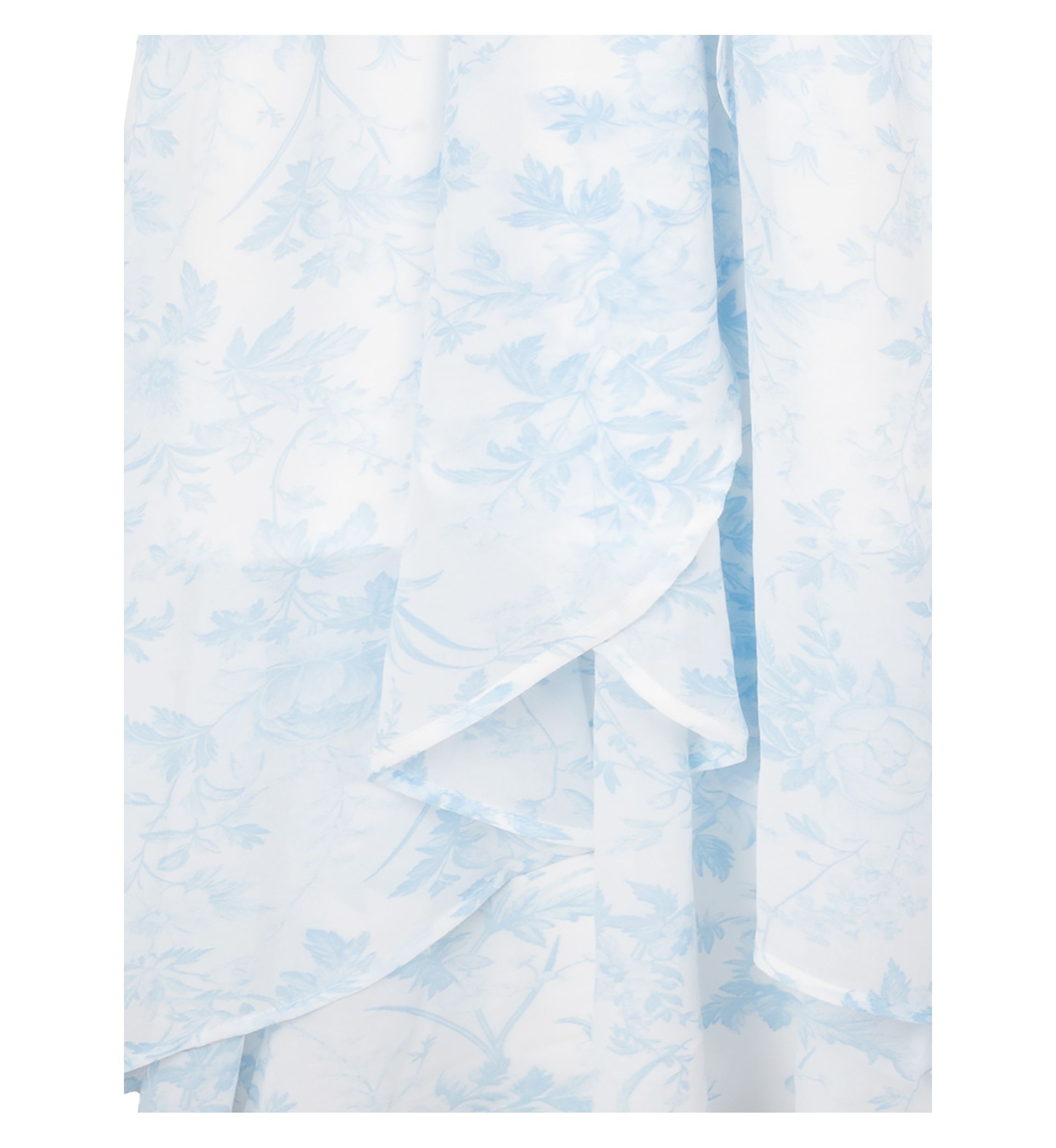 Girls 7-16 Toile Printed High Low Chiffon Maxi Dress