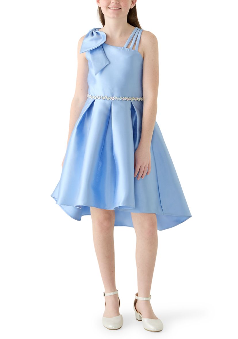 Rare Editions Girls 7-16 One Bow Hi Low Dress | Belk
