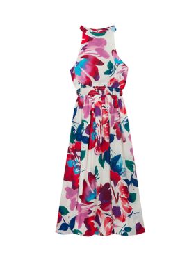 Rare Editions Girls 7-16 High Neck Floral Maxi Dress | belk