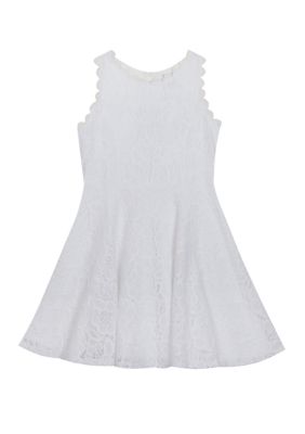 Rare Editions Girls 7-16 Allover Lace Skater Dress | belk