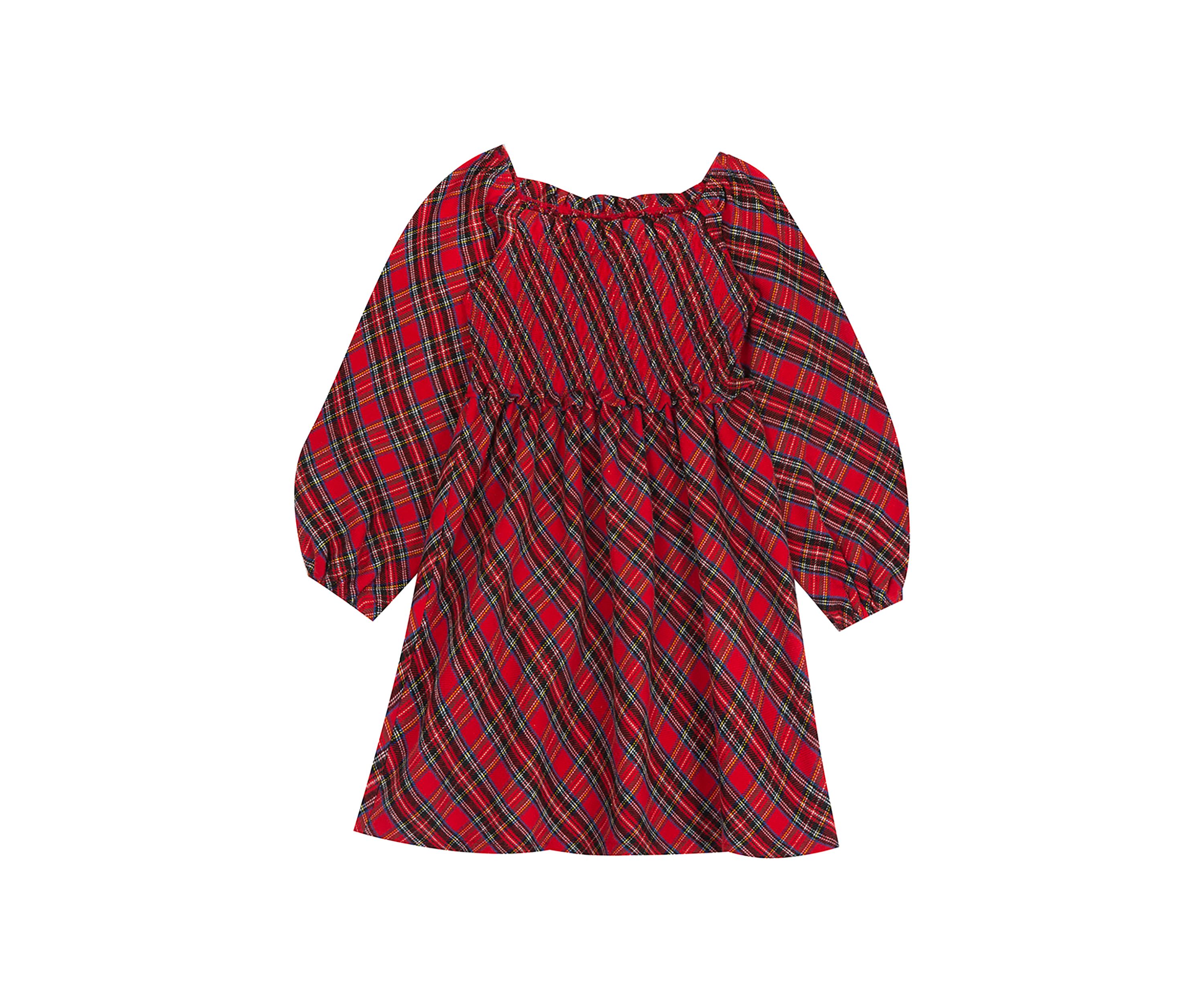 Girls 4-6x Twill Yarn Dyed Plaid Dress