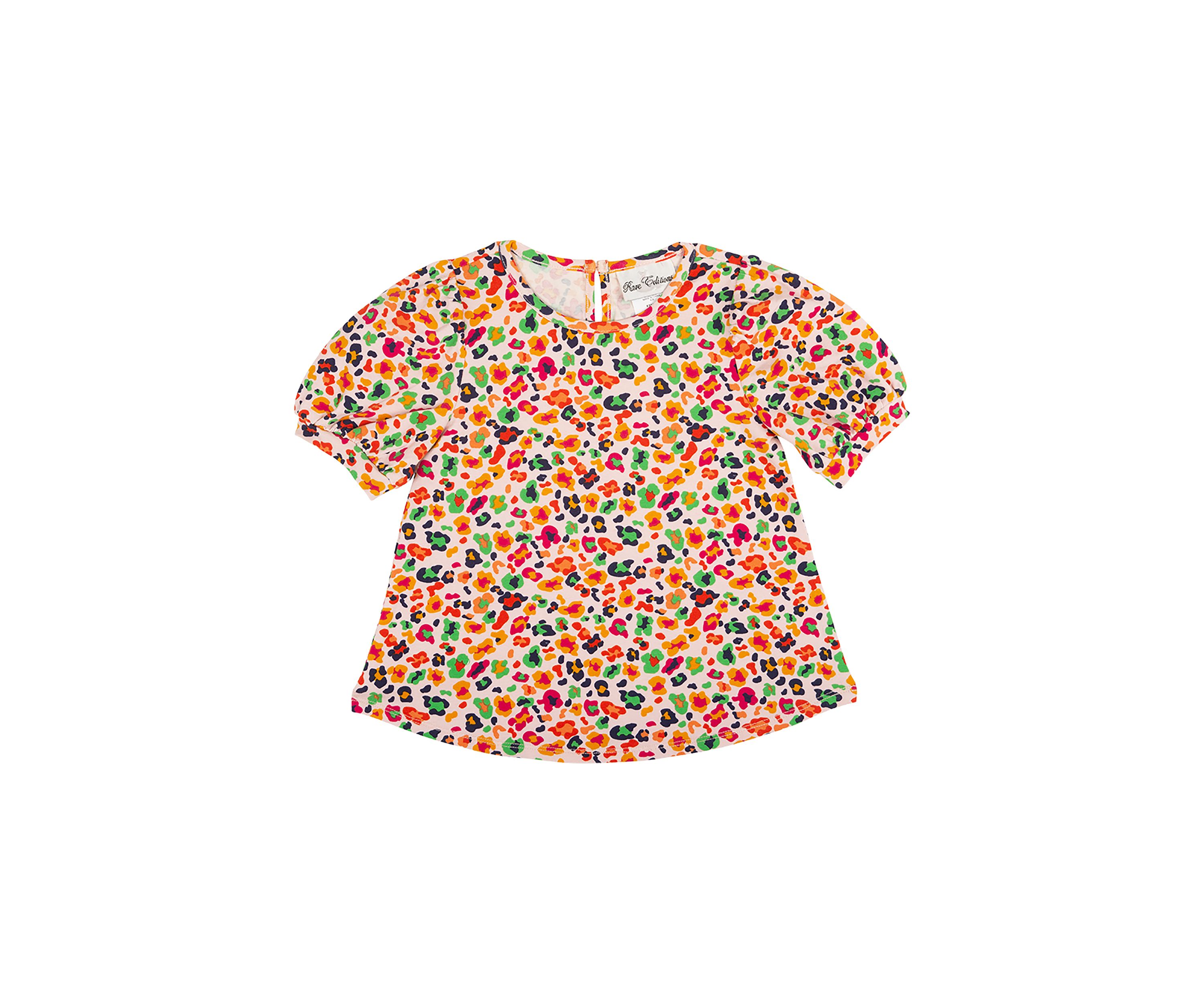 Girls 4-6x Leopard Printed Top