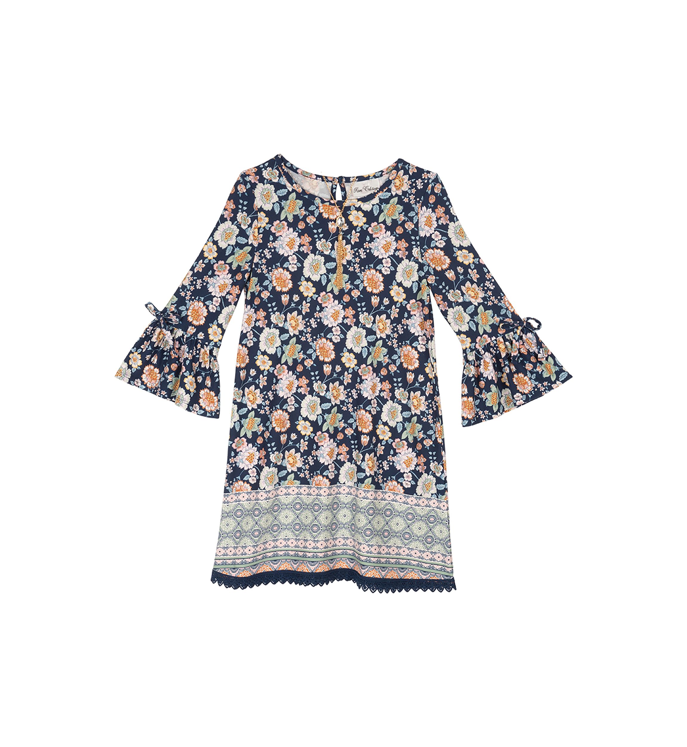 Girls 4-6x Floral Printed Dress
