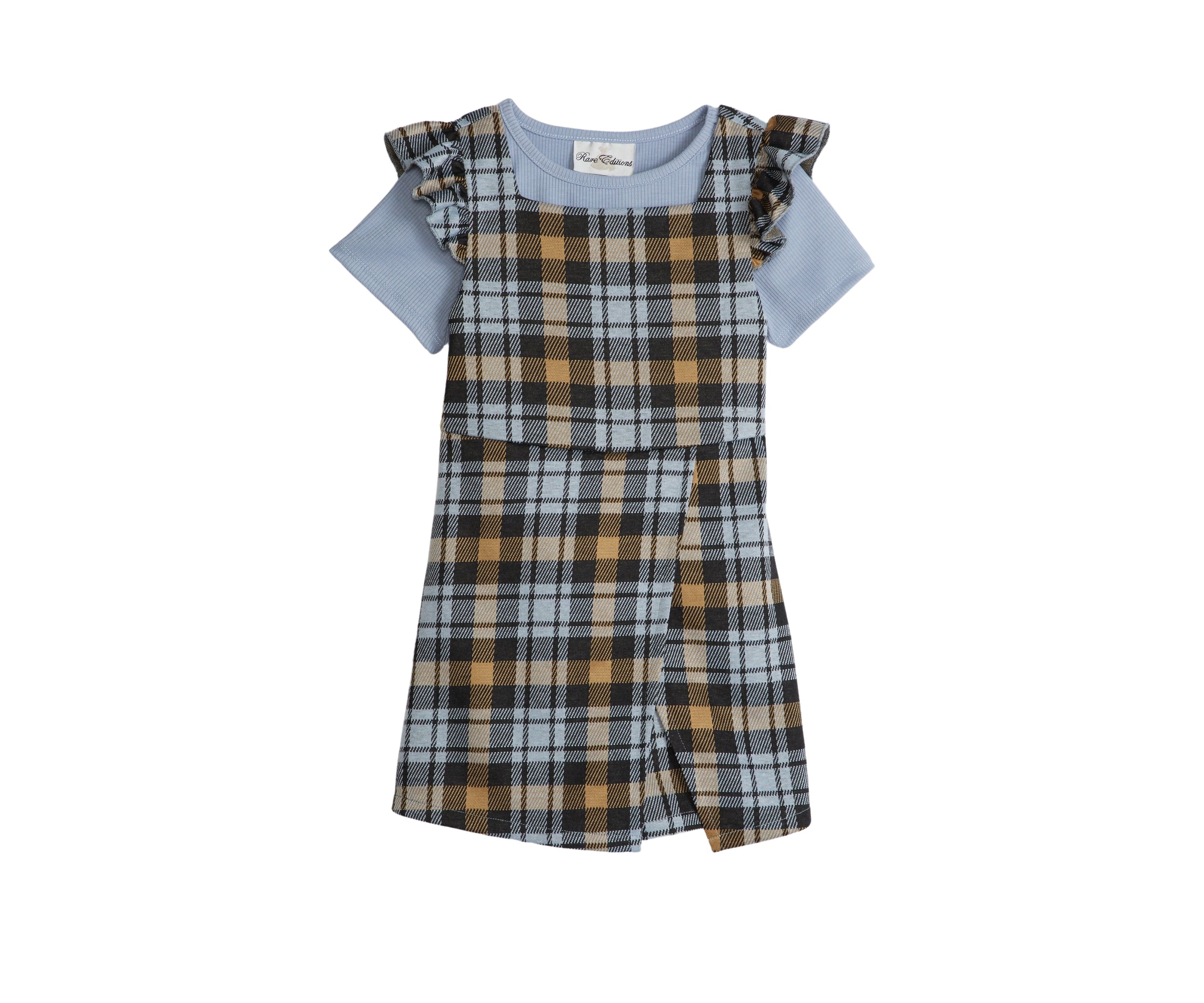 Girls 4-6x Plaid Jumper Set