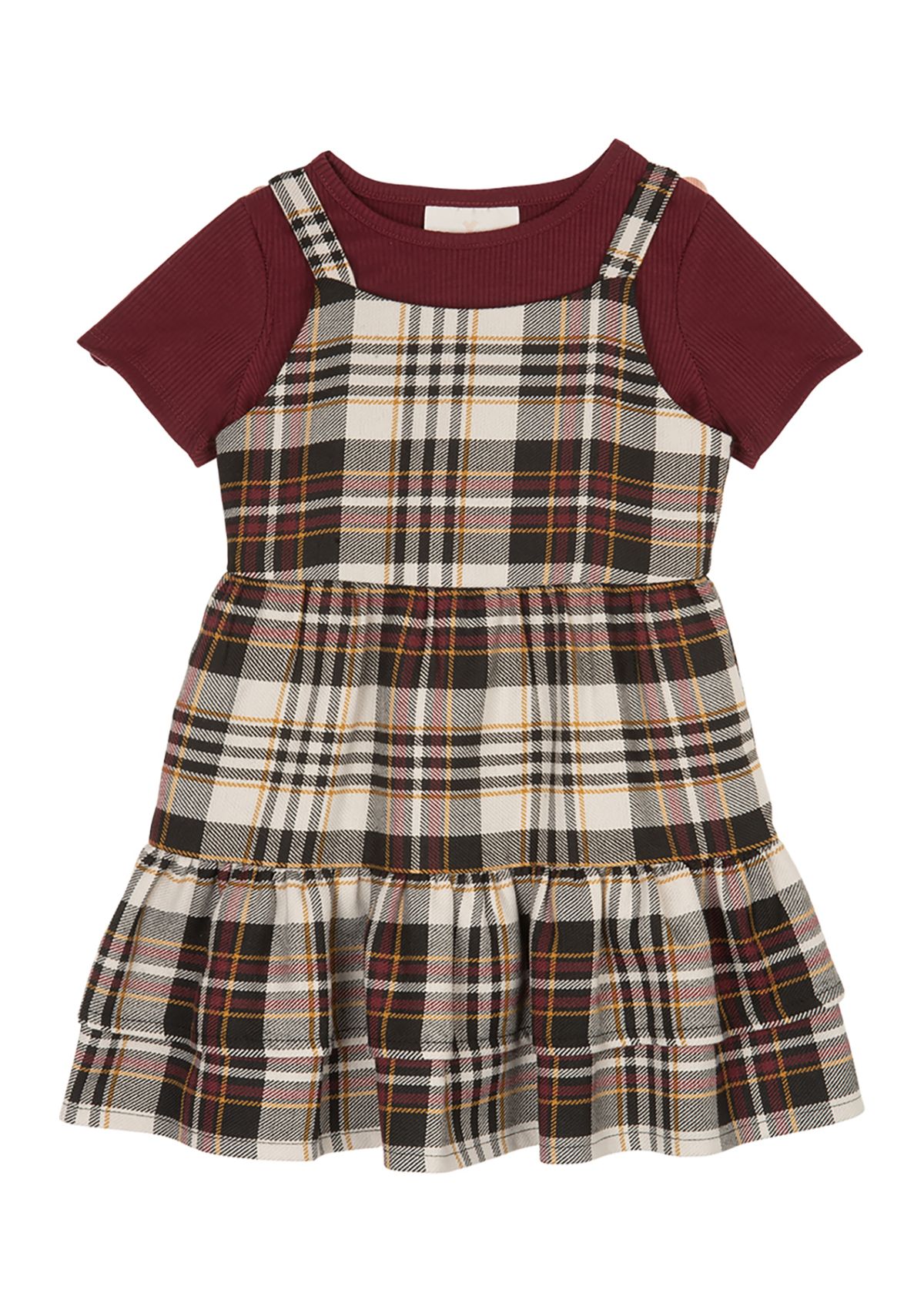Girls 4-6x Plaid Jumper Dress