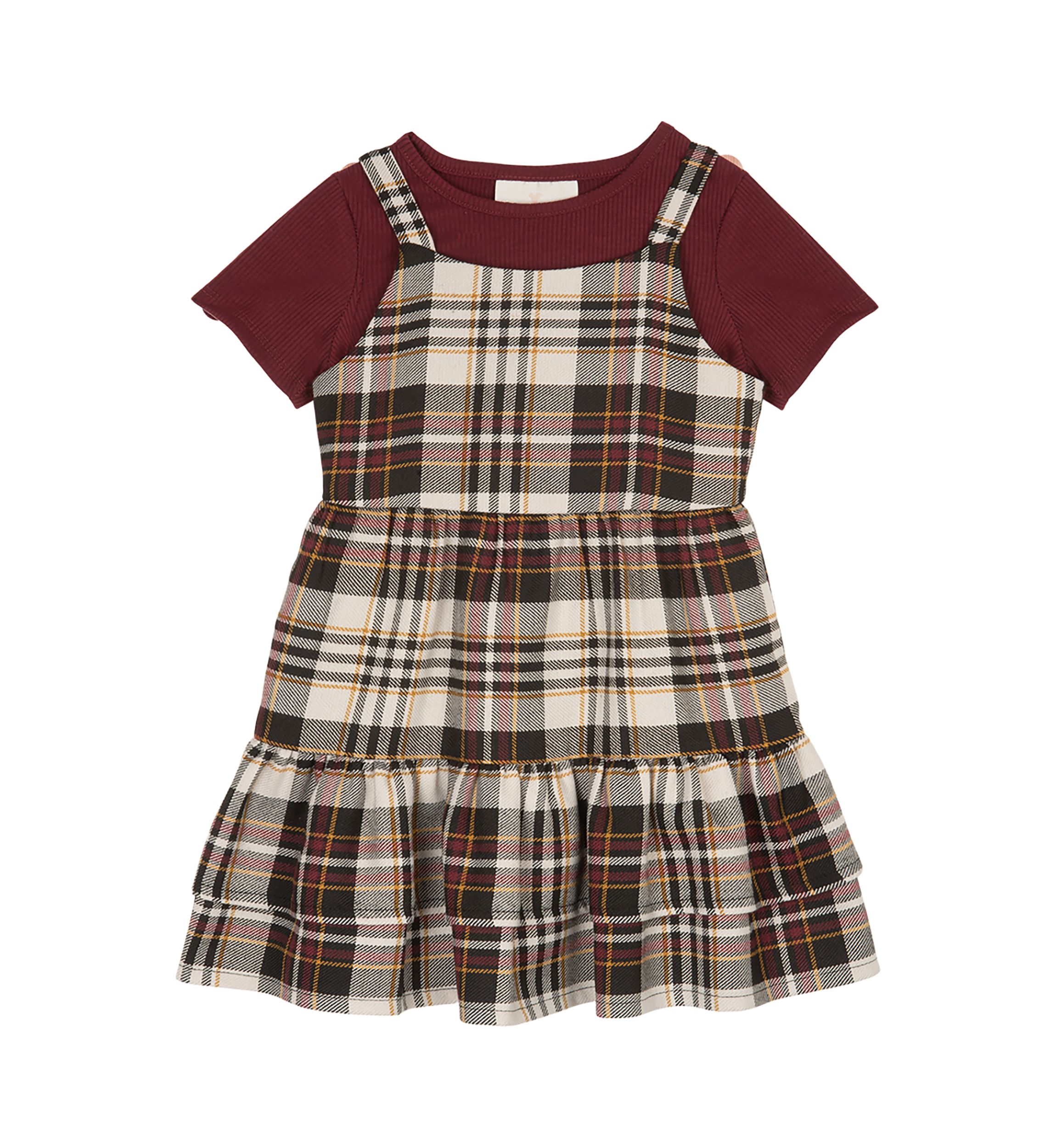 Girls 4-6x Plaid Jumper Dress
