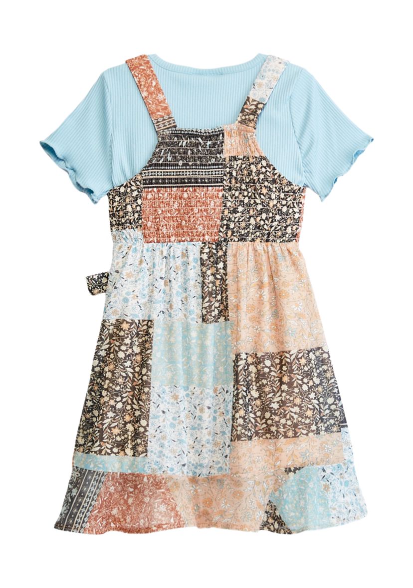 Girls 4-6x Jumper Dress Set with Hair Tie