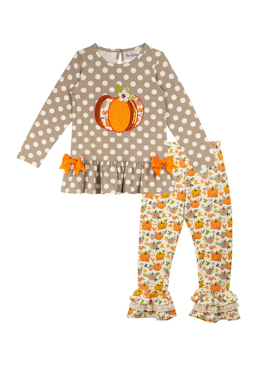 Girls 4-6x Harvest Knit Leggings Set