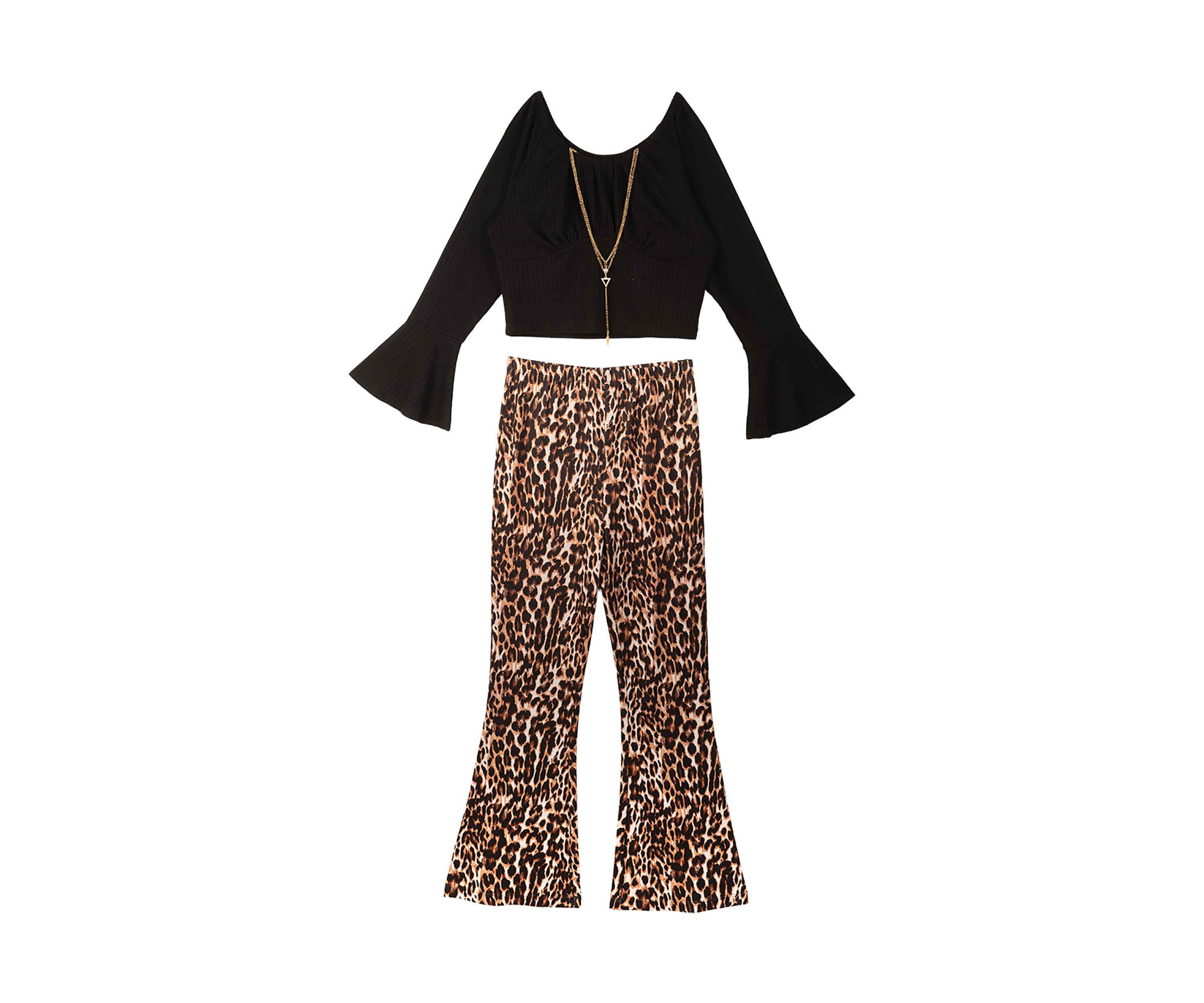 Girls 4-6x Ribbed Top with Bootcut Leggings