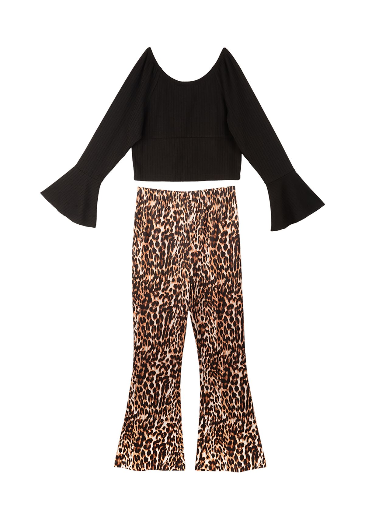 Girls 4-6x Ribbed Top with Bootcut Leggings