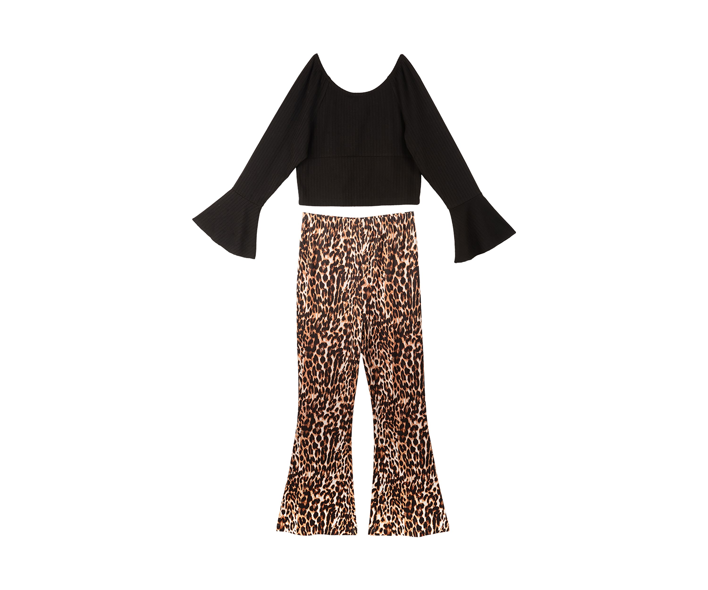 Girls 4-6x Ribbed Top with Bootcut Leggings