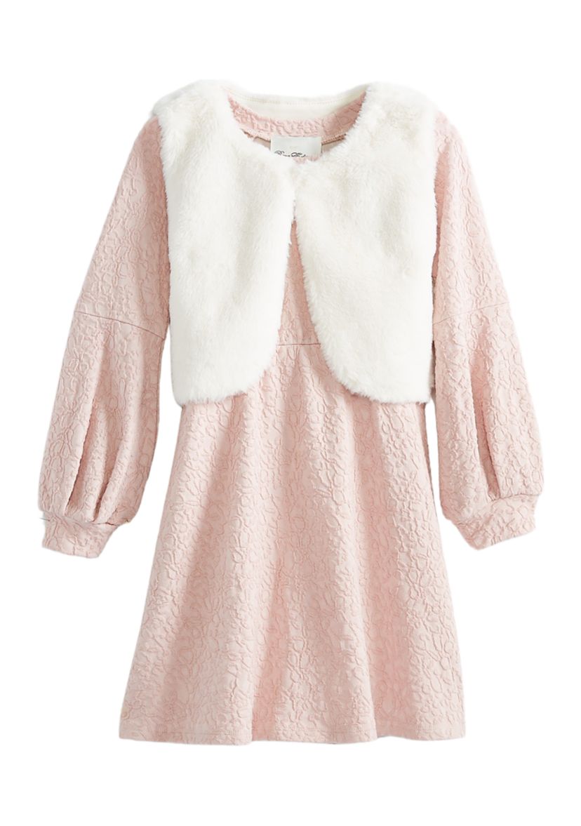 Girls 4-6x Dress and Vest Set 