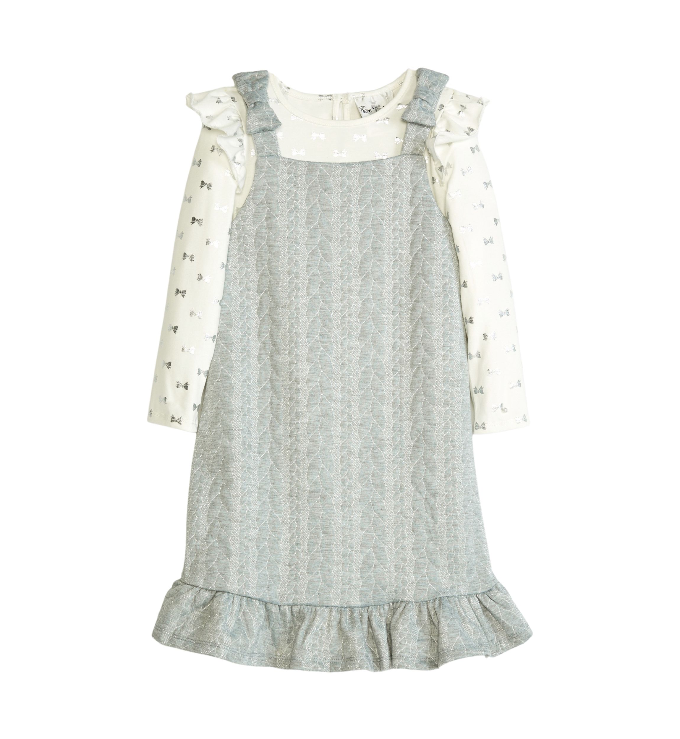 Girls 4-6x Jacquard Quilted Jumper Dress