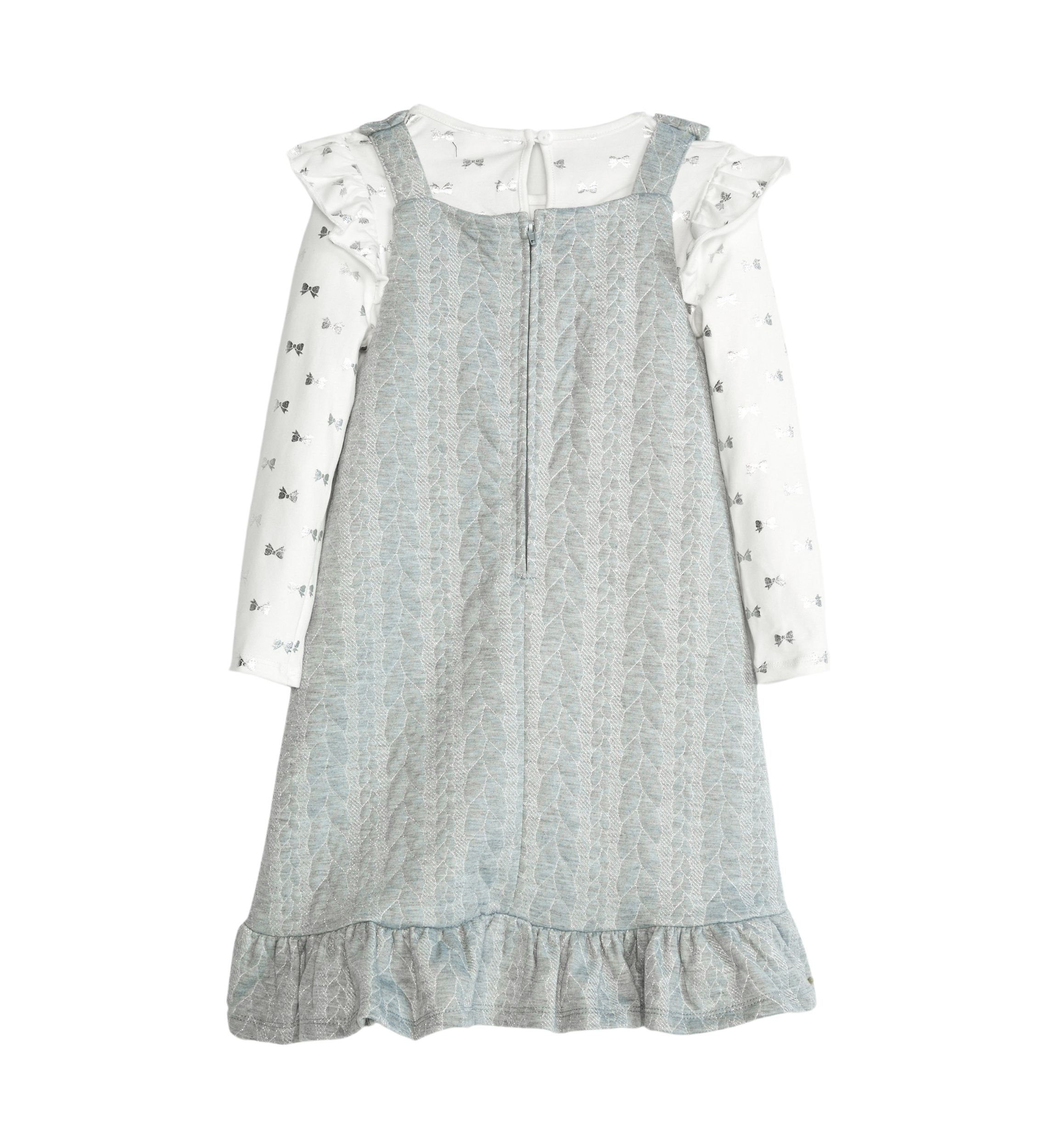 Girls 4-6x Jacquard Quilted Jumper Dress