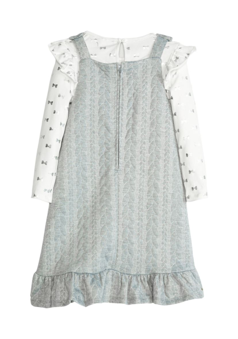 Girls 4-6x Jacquard Quilted Jumper Dress