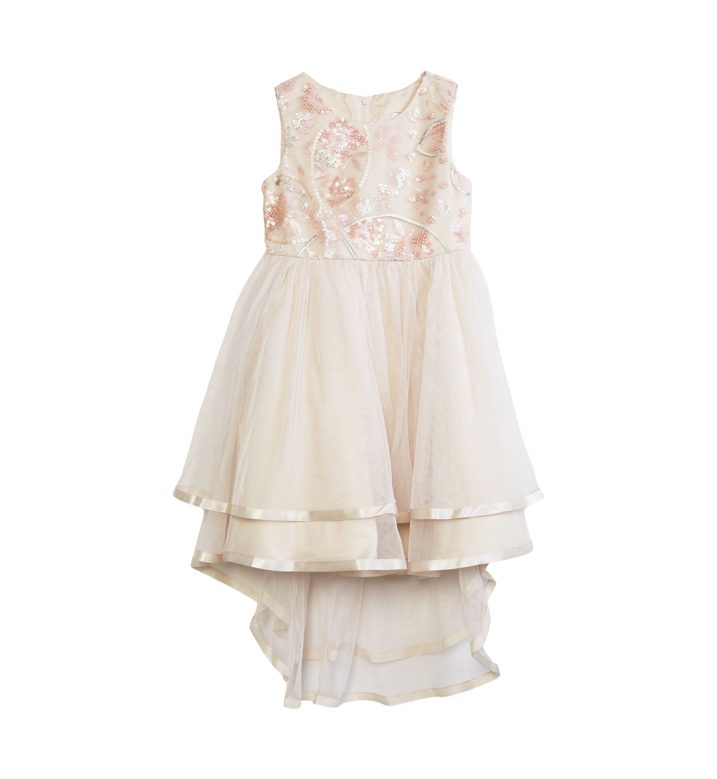 Girls 4-6x Embroidered Embellished Dress