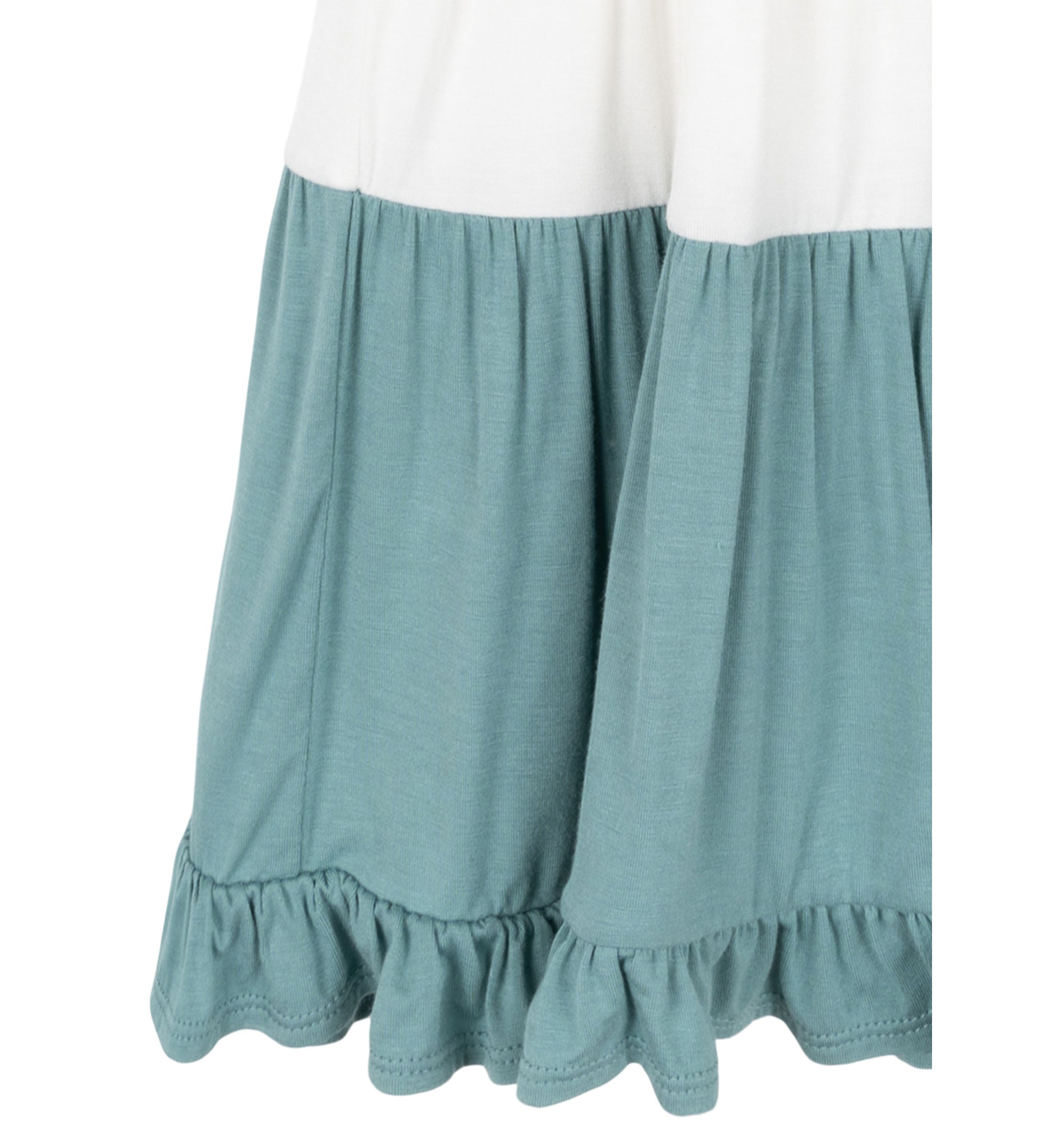 Girls 4-6x Color Blocked Ruffle Dress