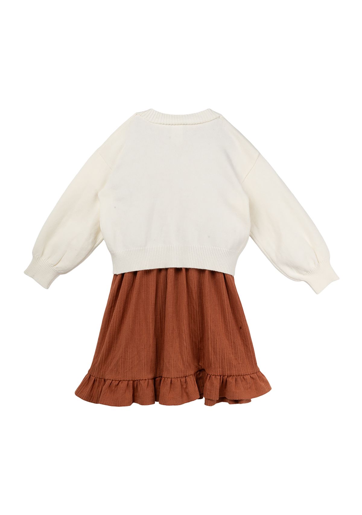 Girls 4-6x Textured Knit Cardigan and Dress Set
