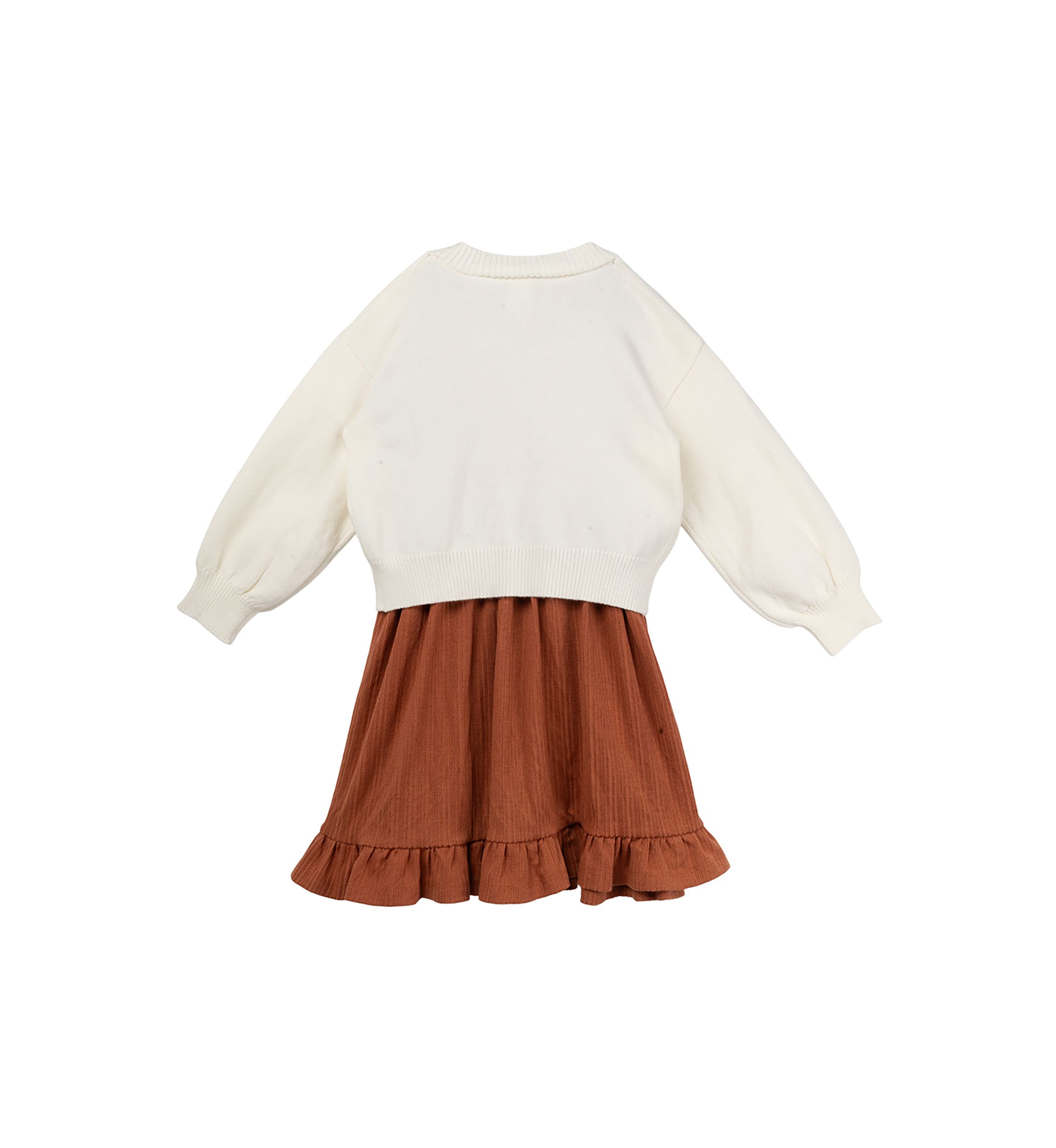 Girls 4-6x Textured Knit Cardigan and Dress Set