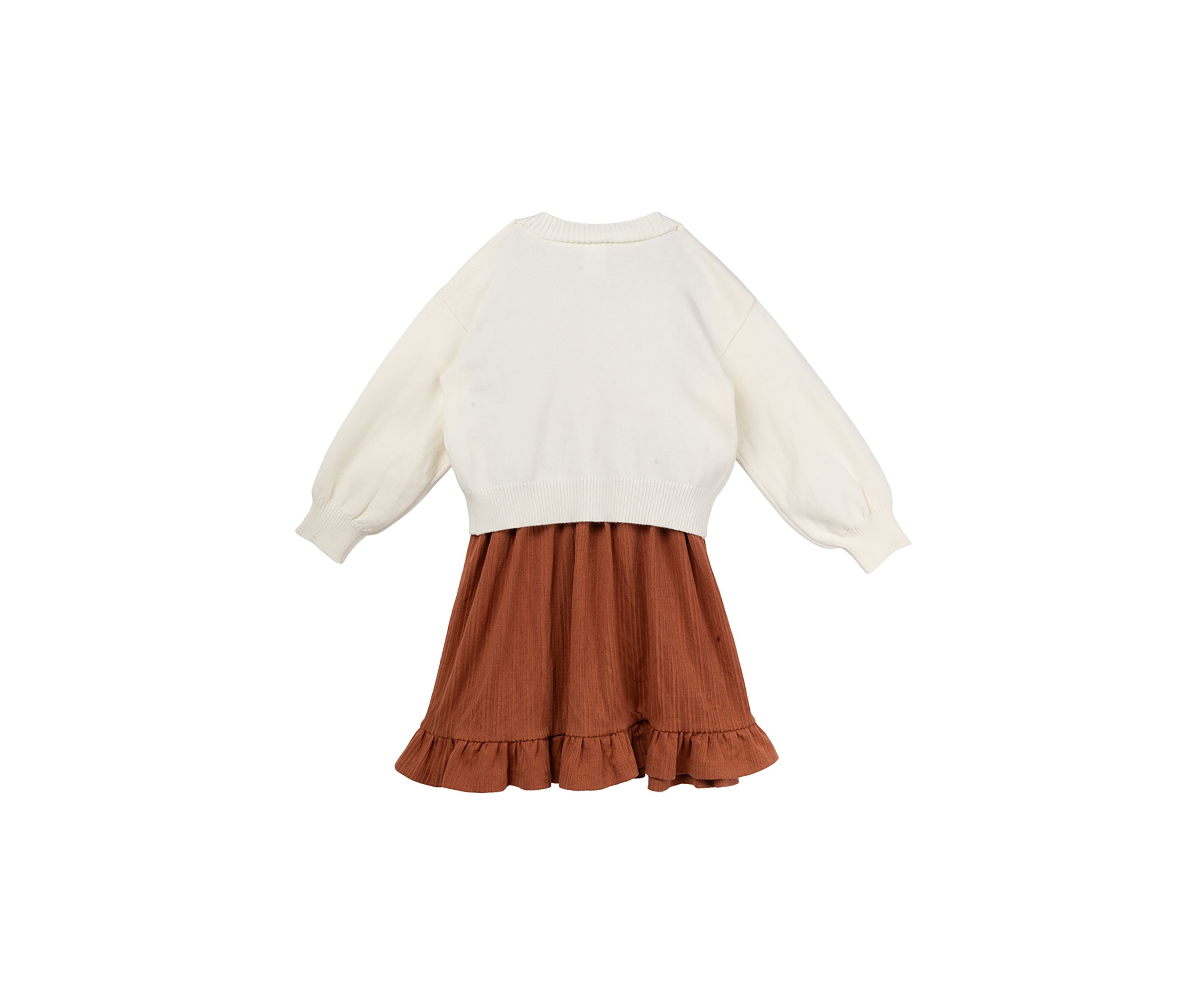 Girls 4-6x Textured Knit Cardigan and Dress Set
