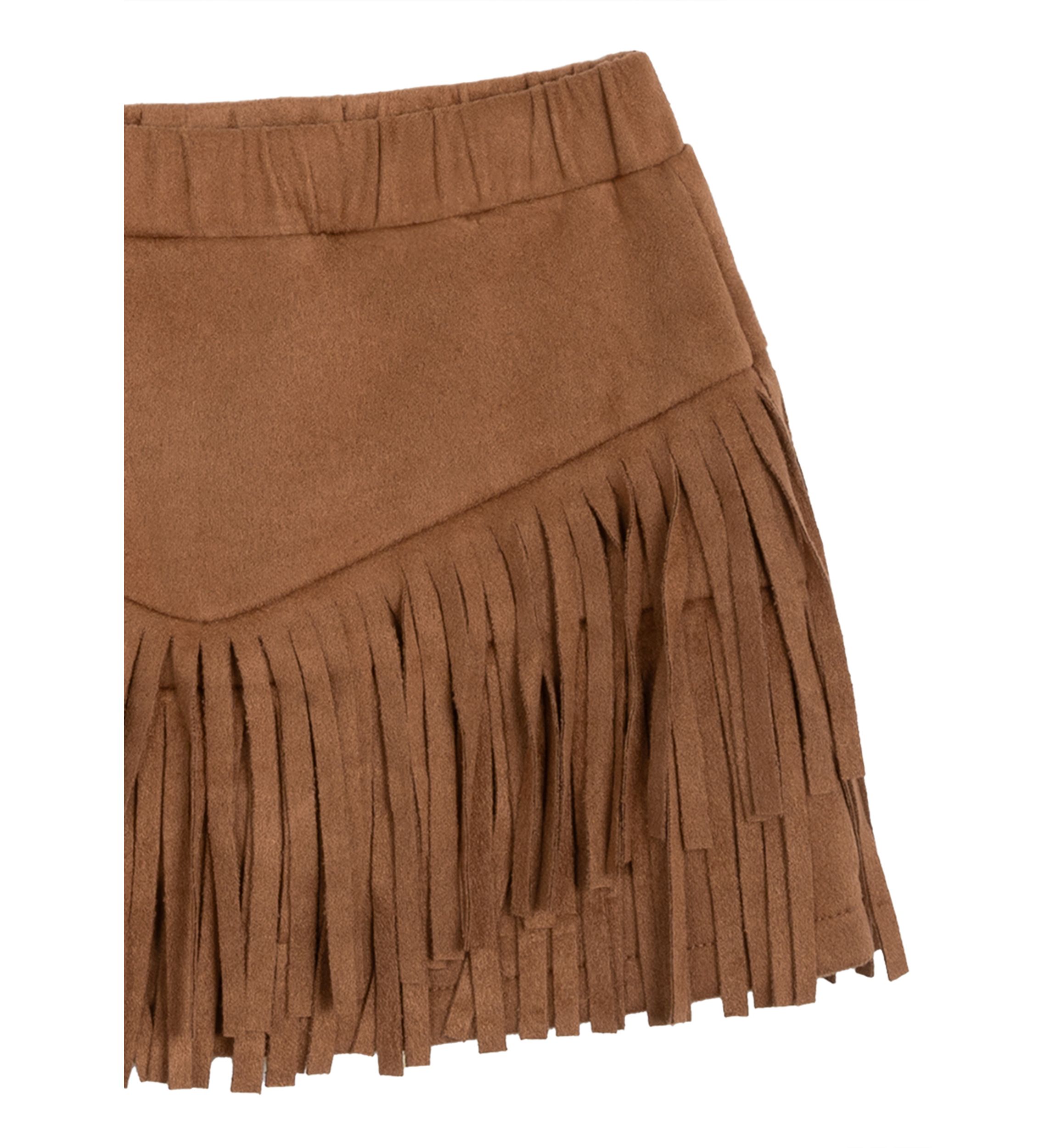 Girls 4-6x Printed Top and Fringe Skort Set