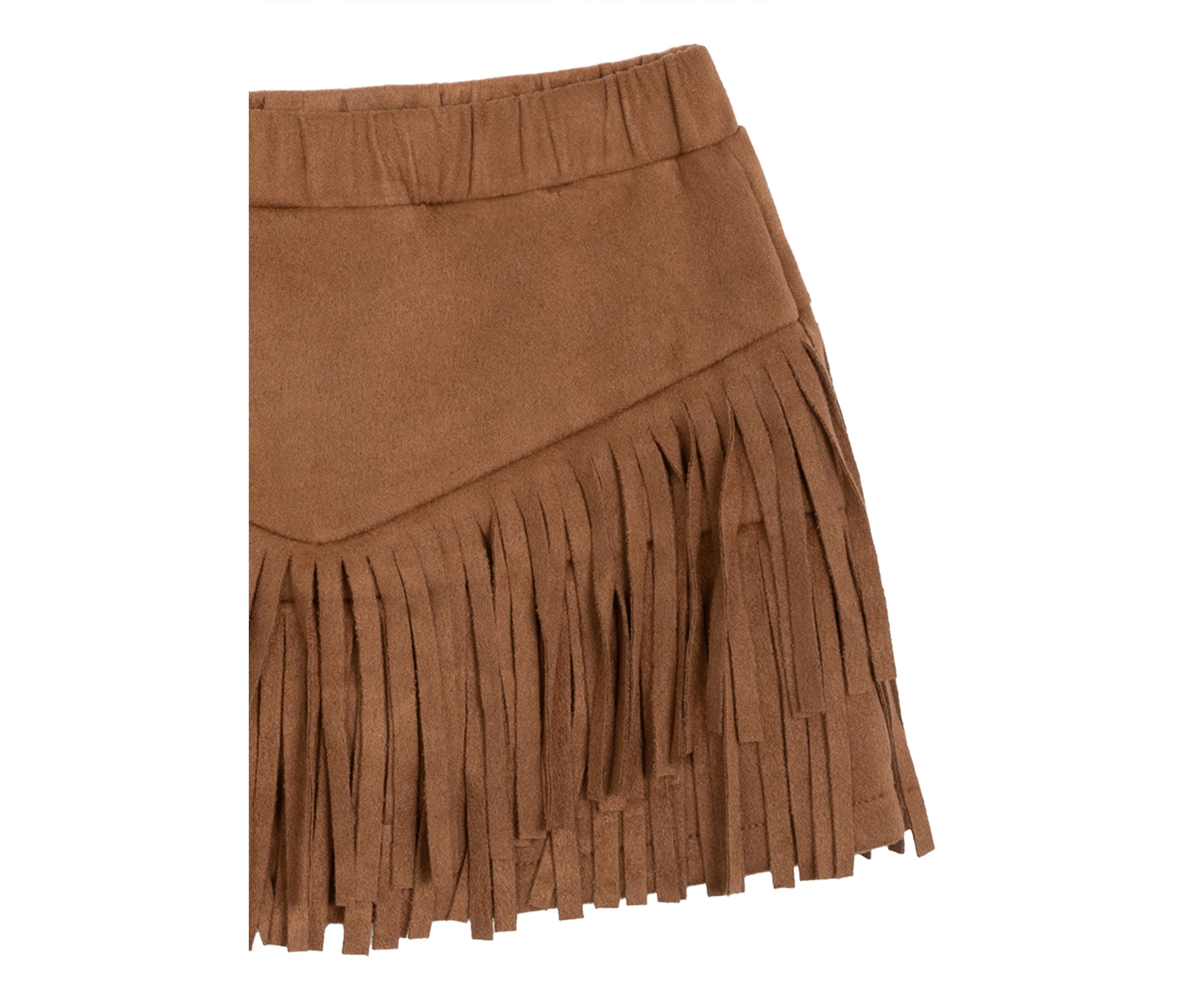 Girls 4-6x Printed Top and Fringe Skort Set