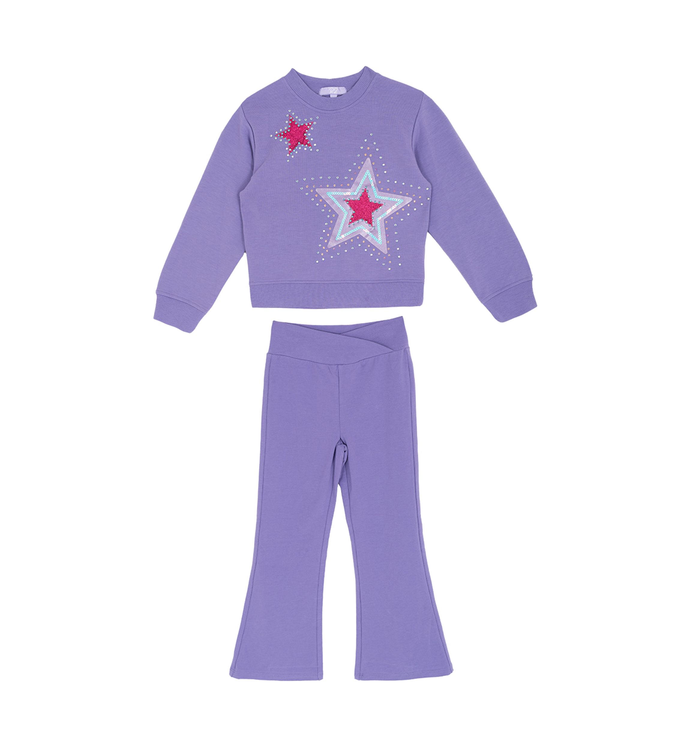 Girls 4-6x Purple Sequin Star Set