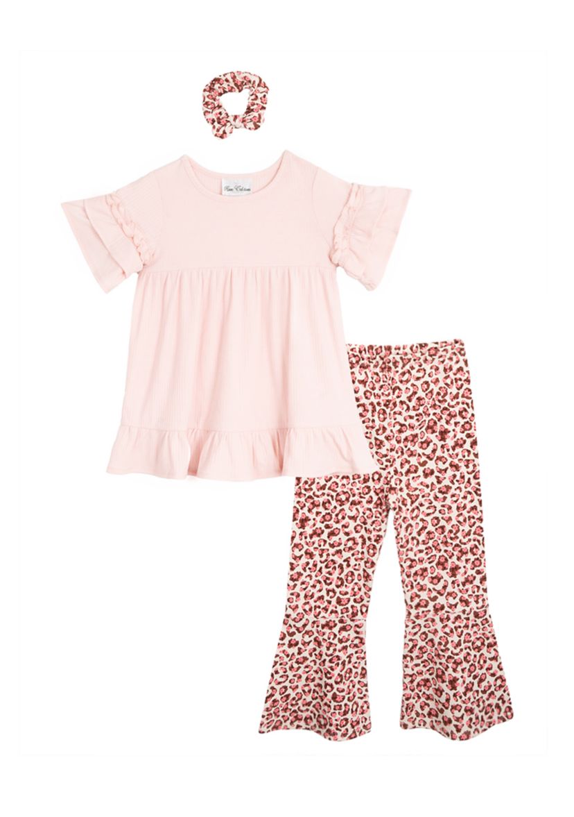 Girls 4-6x Animal Printed Set with Headband 