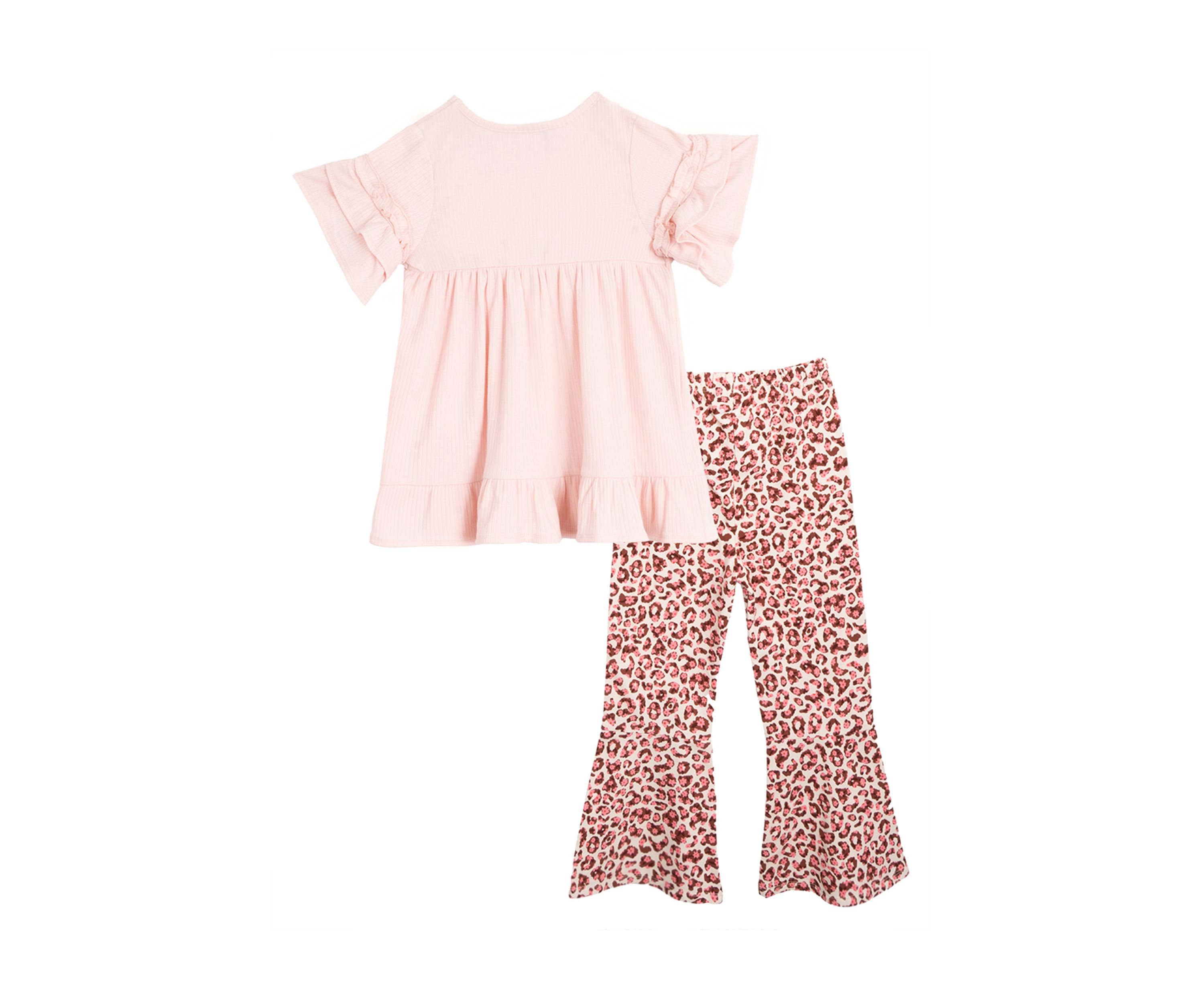 Girls 4-6x Animal Printed Set with Headband 