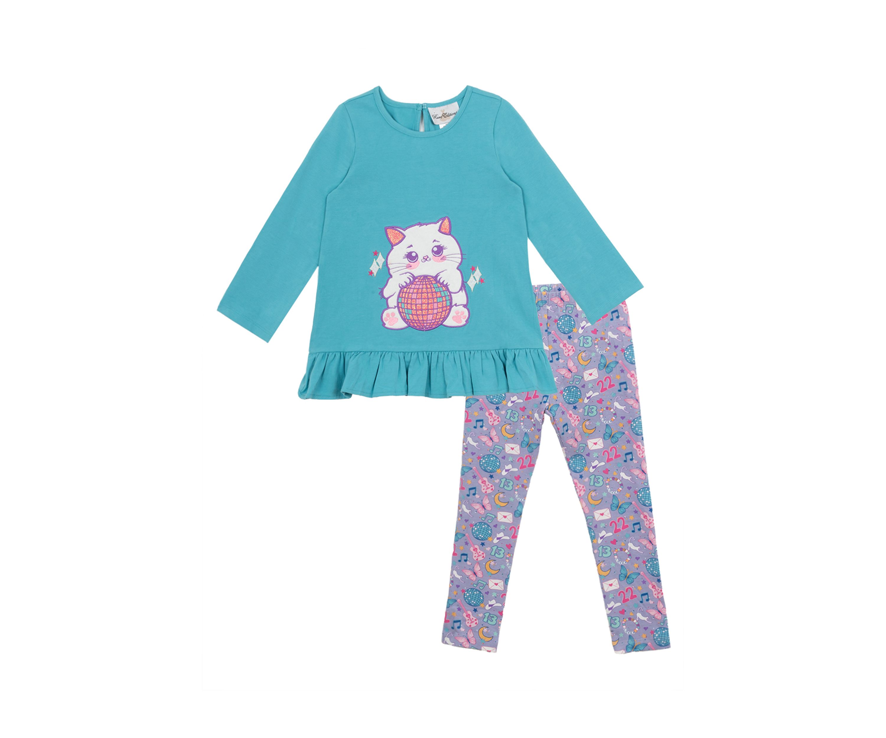 Girls 4-6x Cat Legging Set 