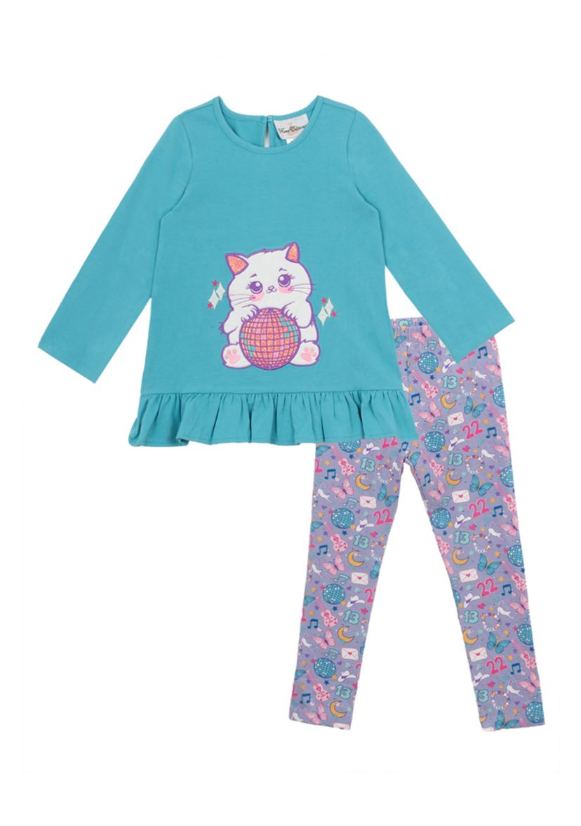Girls 4-6x Cat Legging Set 
