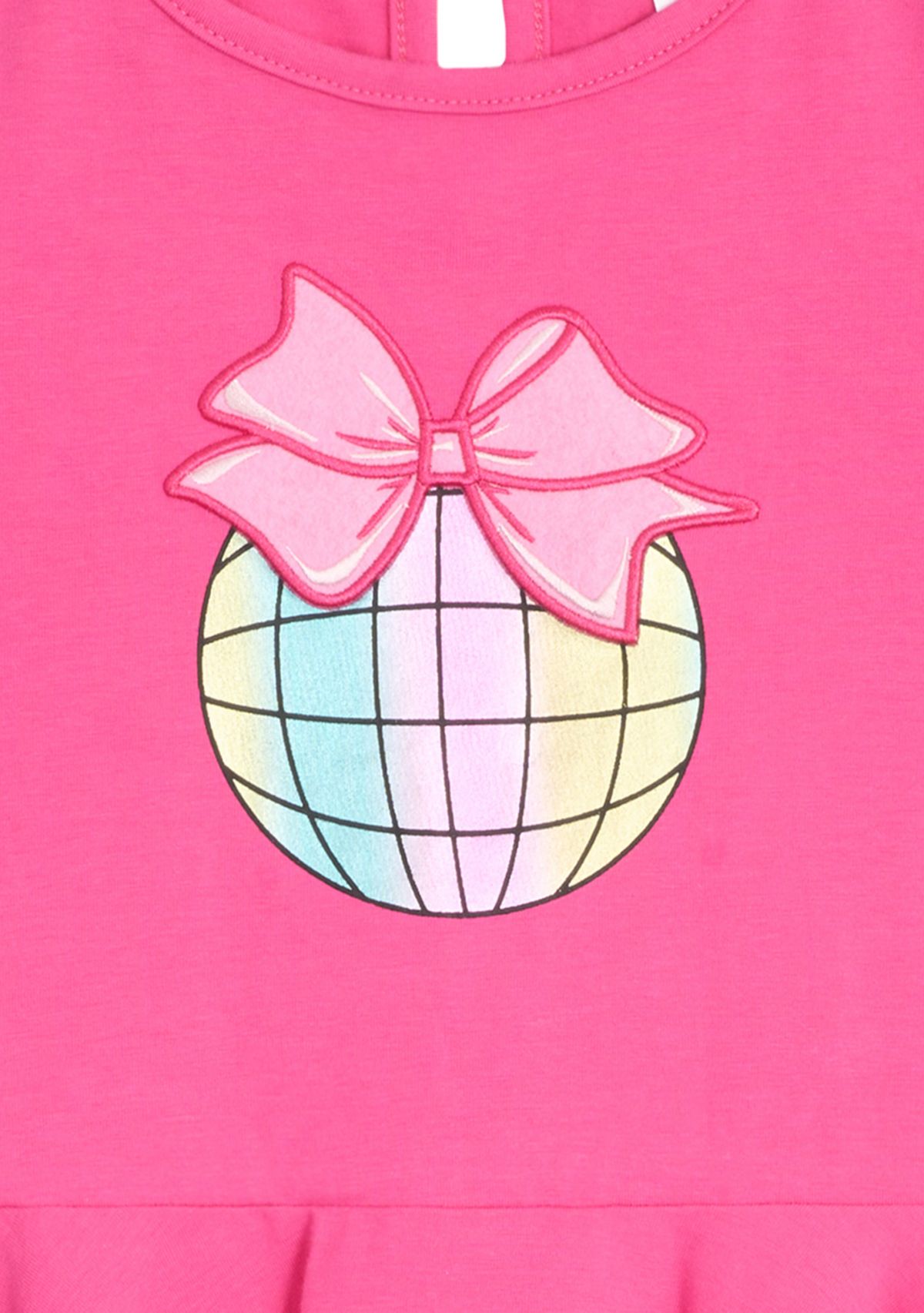 Girls 4-6x Denim Heart Printed Jacket and Tiered Dress Set