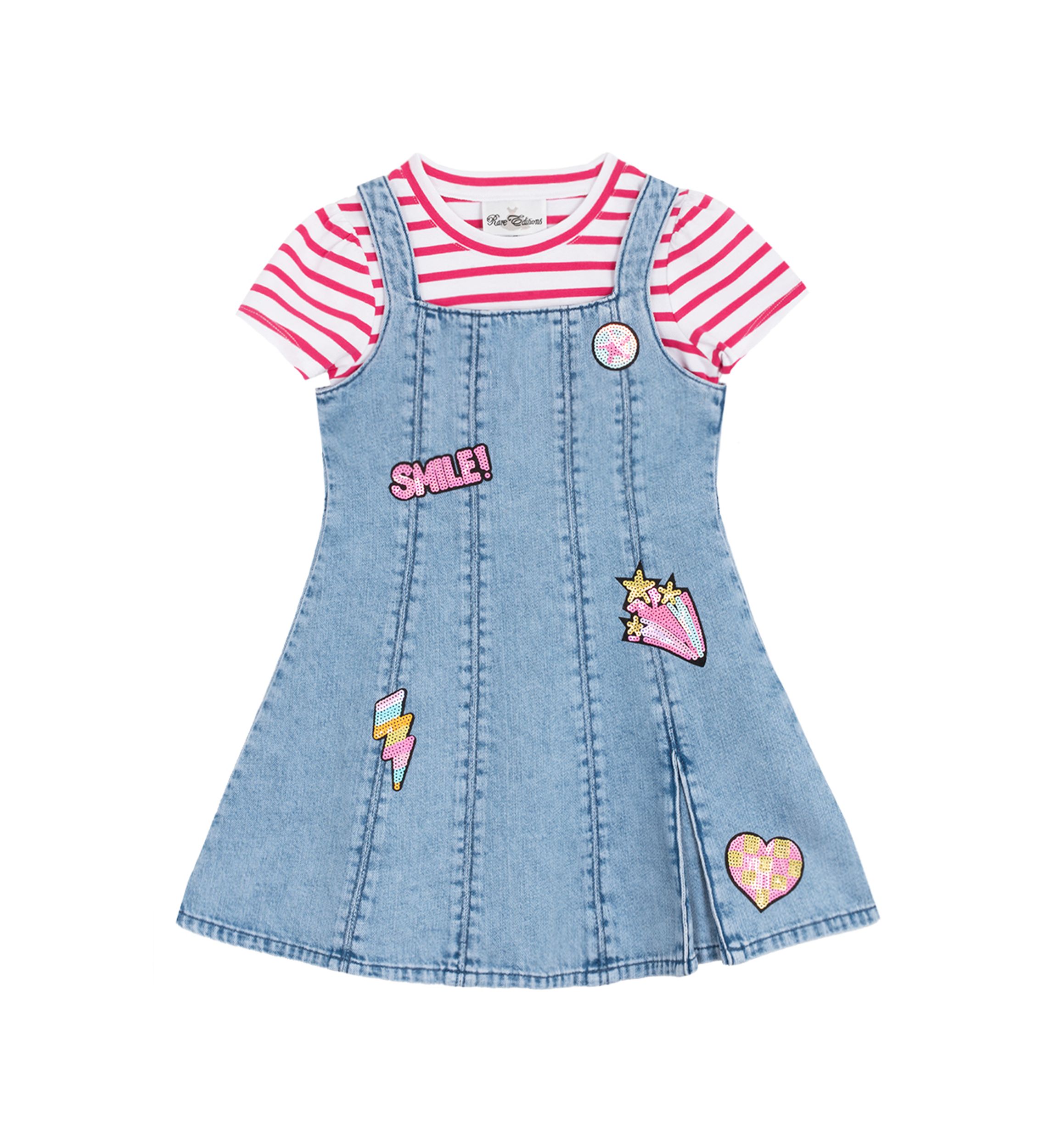 Girls 4-6x Denim Jumper 
