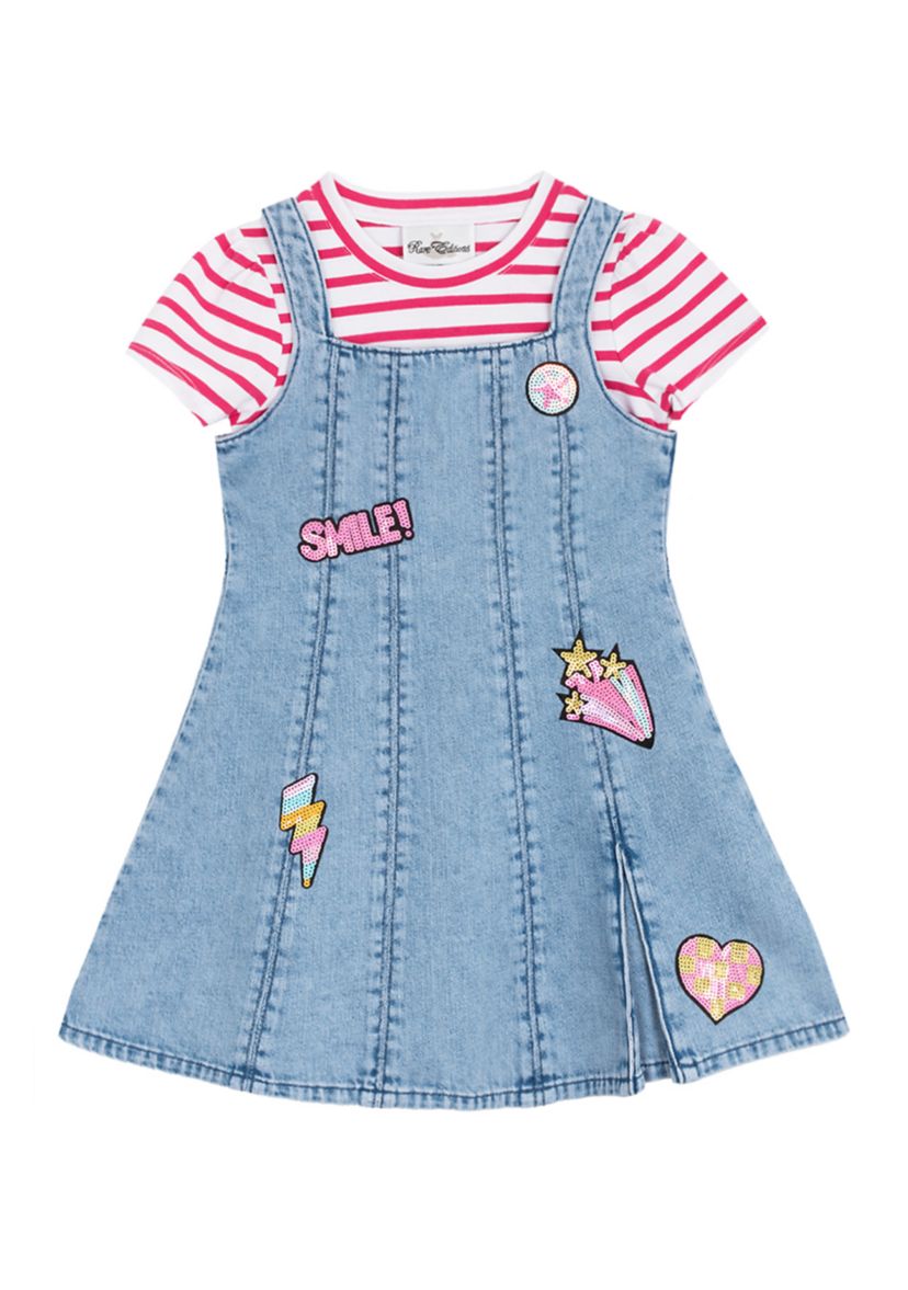 Girls 4-6x Denim Jumper 