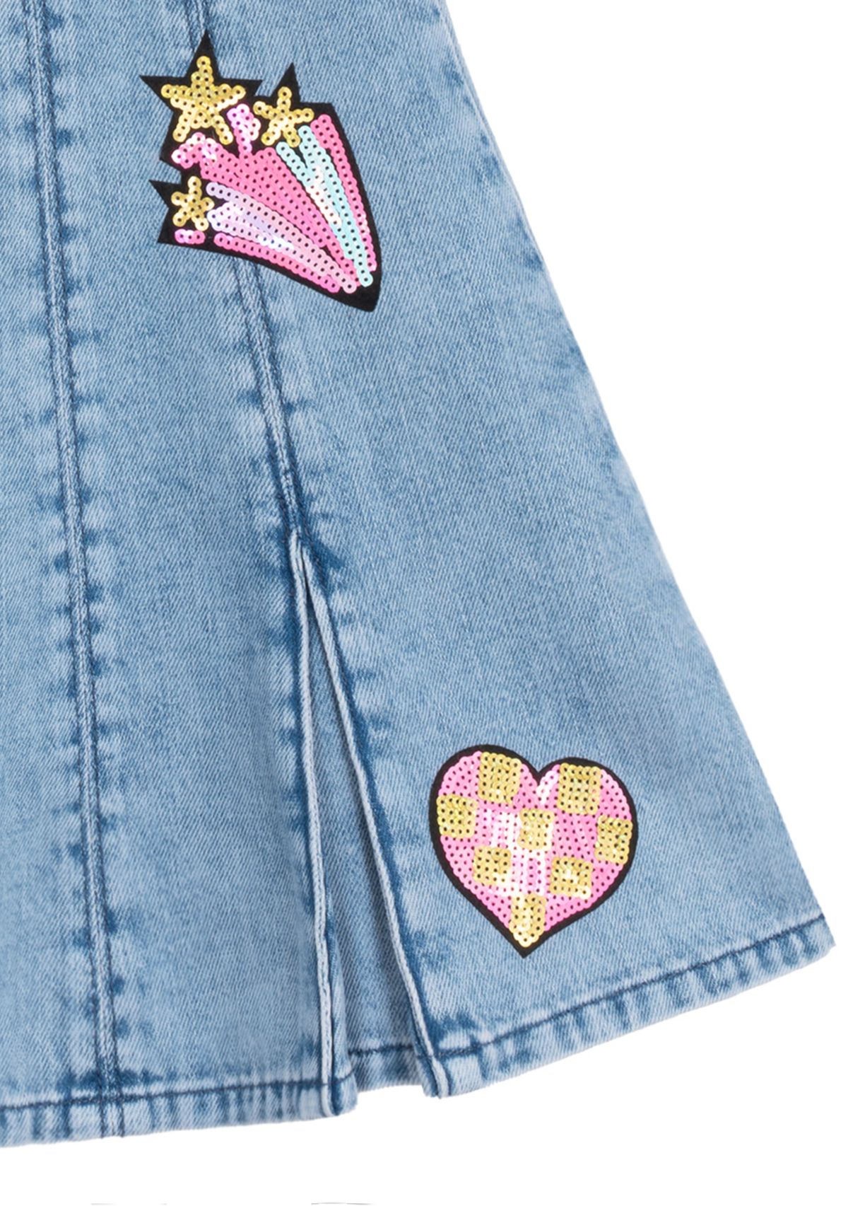 Girls 4-6x Denim Jumper 