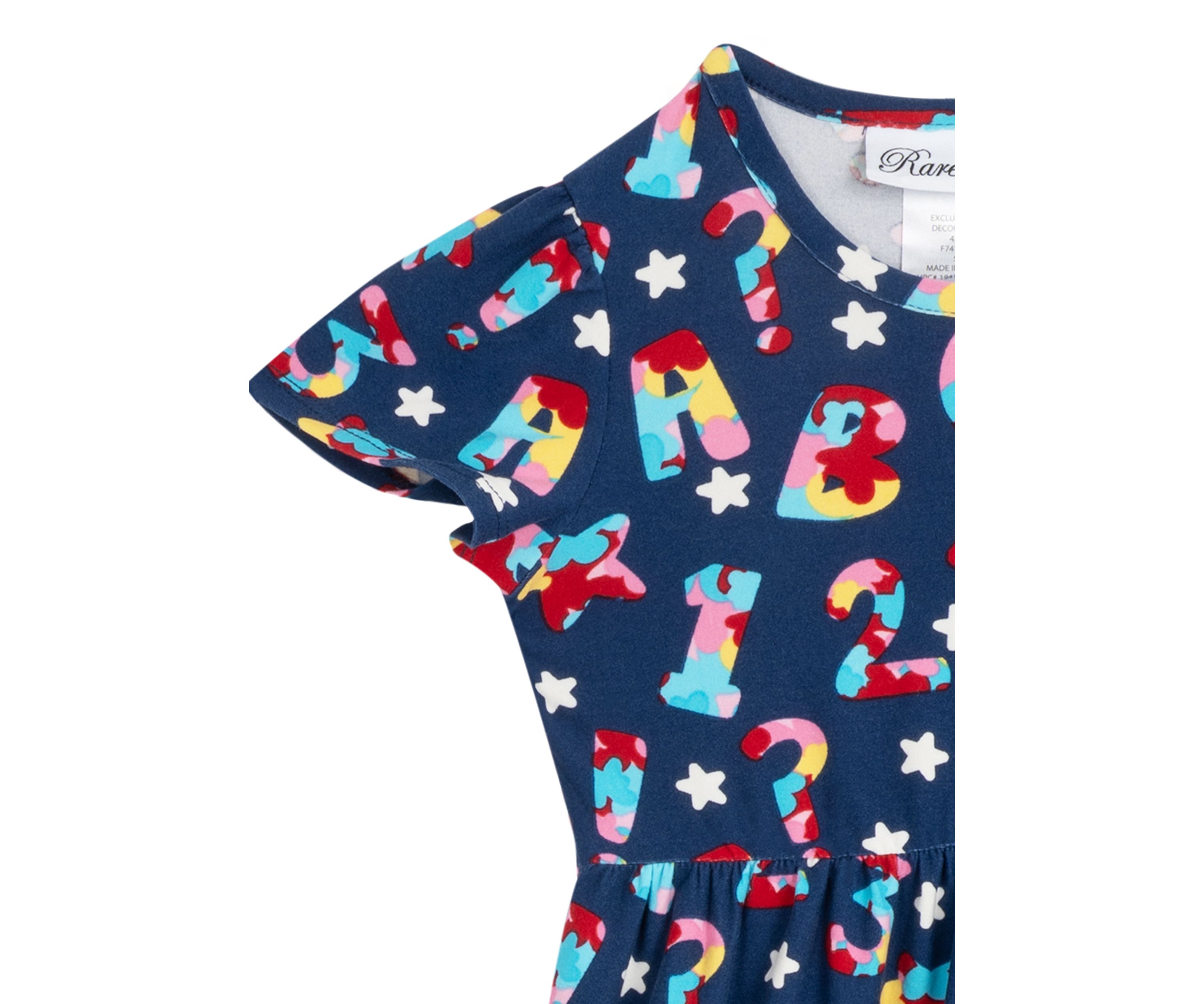 Girls 4-6x Dress Set with Scrunchies