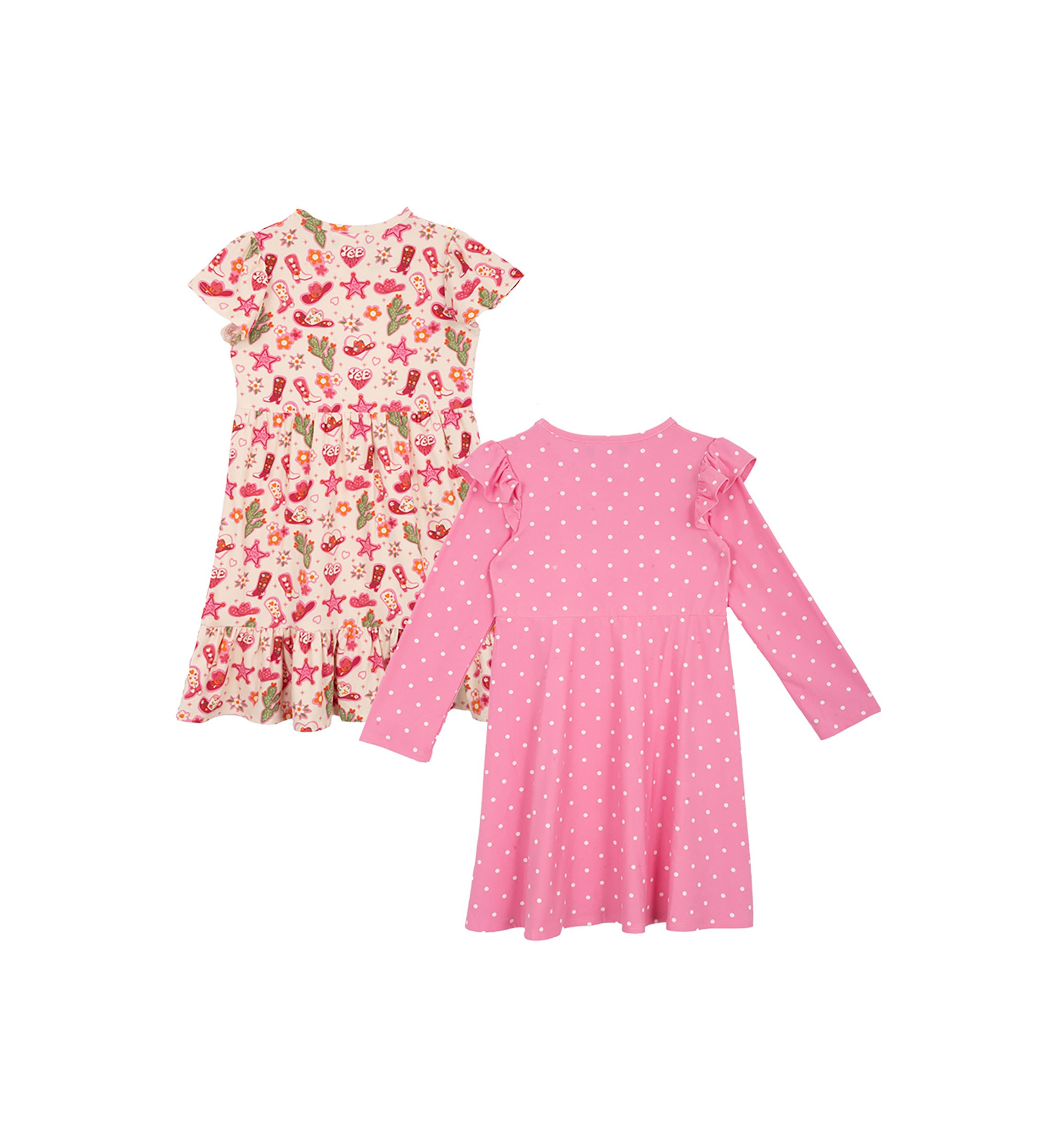 Girls 4-6x Western Dress Set with Hair Ties