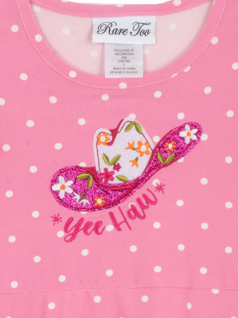 Girls 4-6x Western Dress Set with Hair Ties