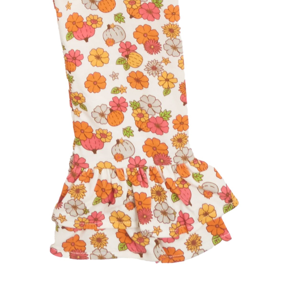 Girls 4-6x Harvest Appliqué Top and Printed Leggings Set