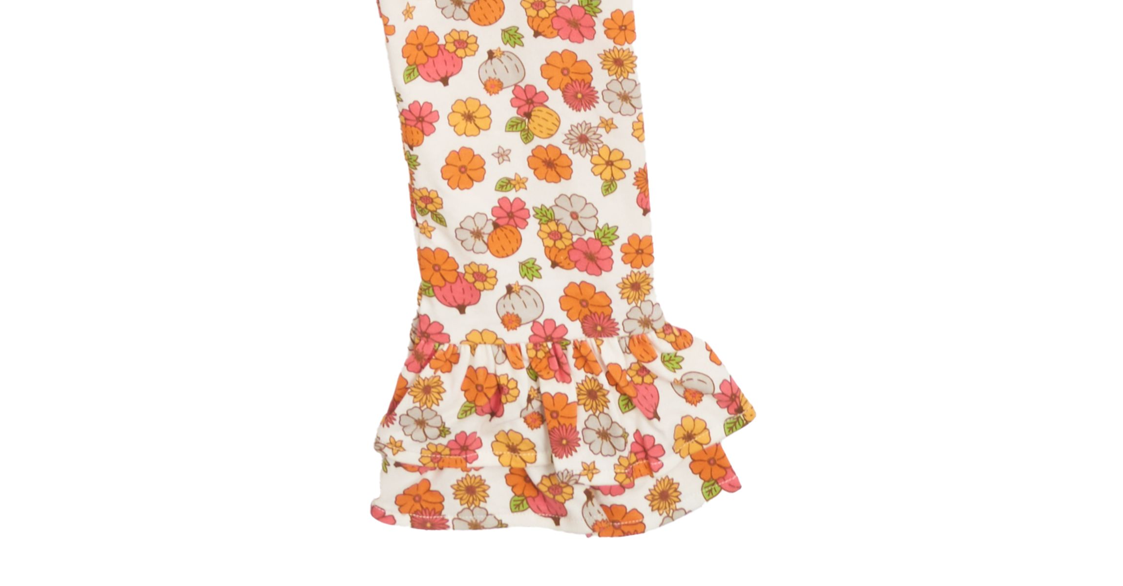 Girls 4-6x Harvest Appliqué Top and Printed Leggings Set