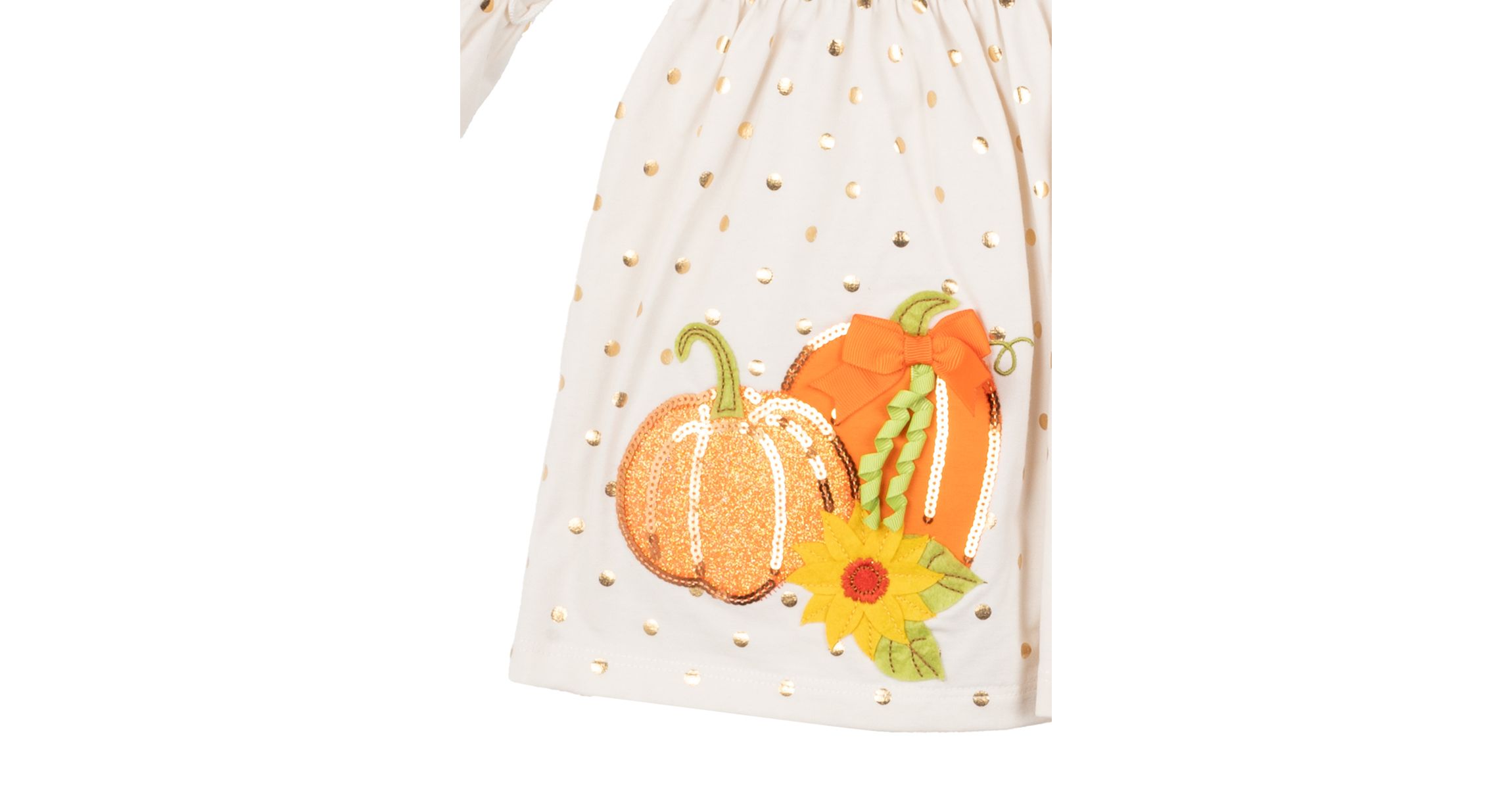 Girls 4-6x Harvest Appliqué Top and Printed Leggings Set