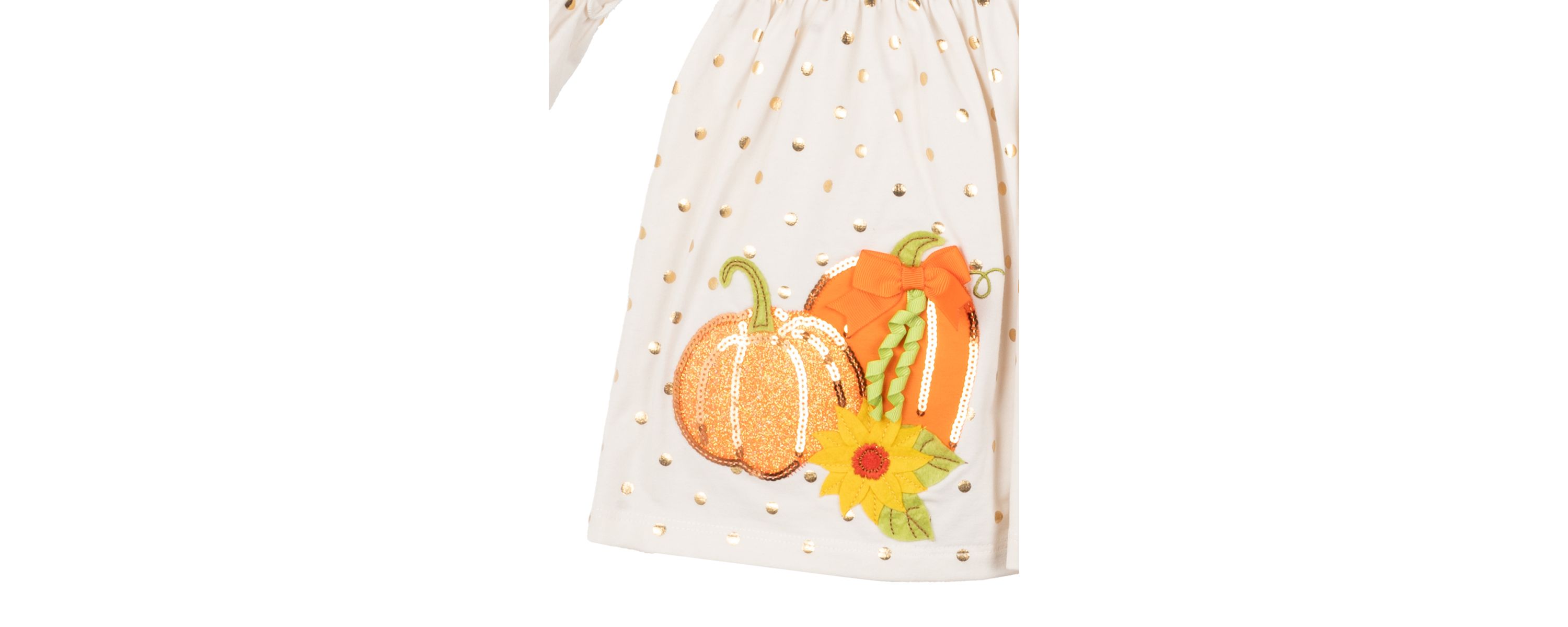 Girls 4-6x Harvest Appliqué Top and Printed Leggings Set