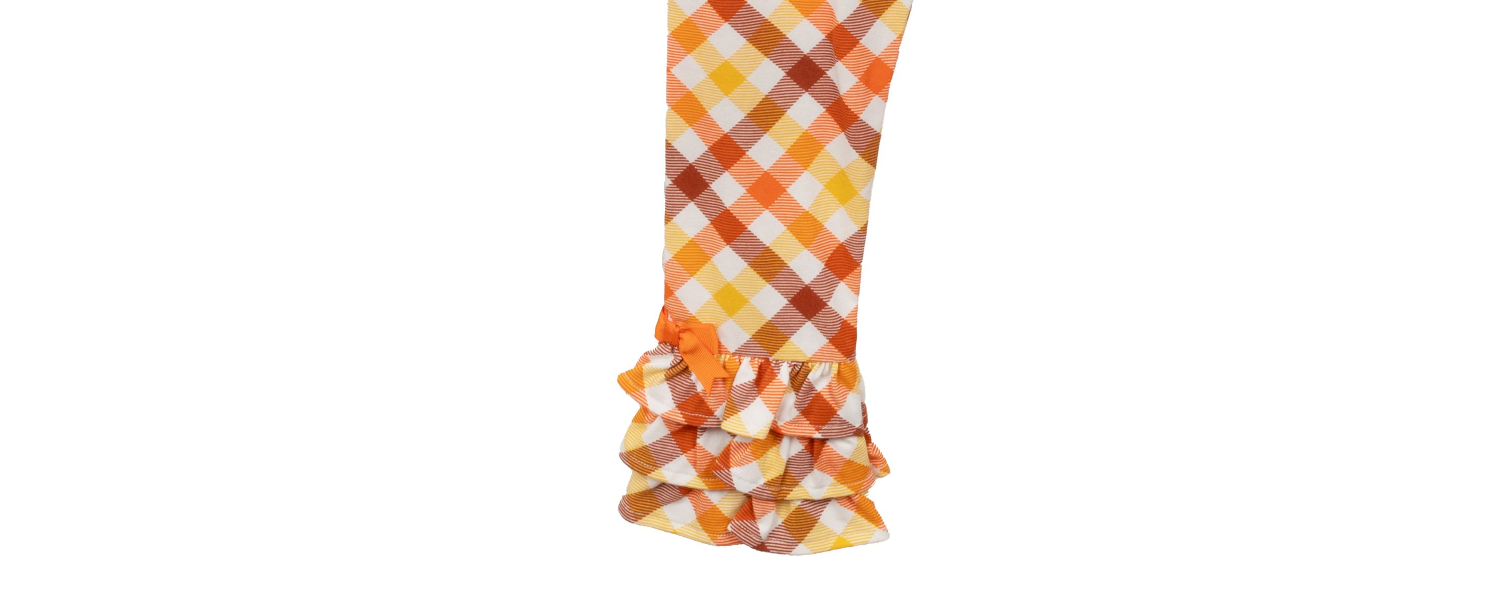 Girls 4-6x Harvest Appliqué Top and Printed Leggings Set