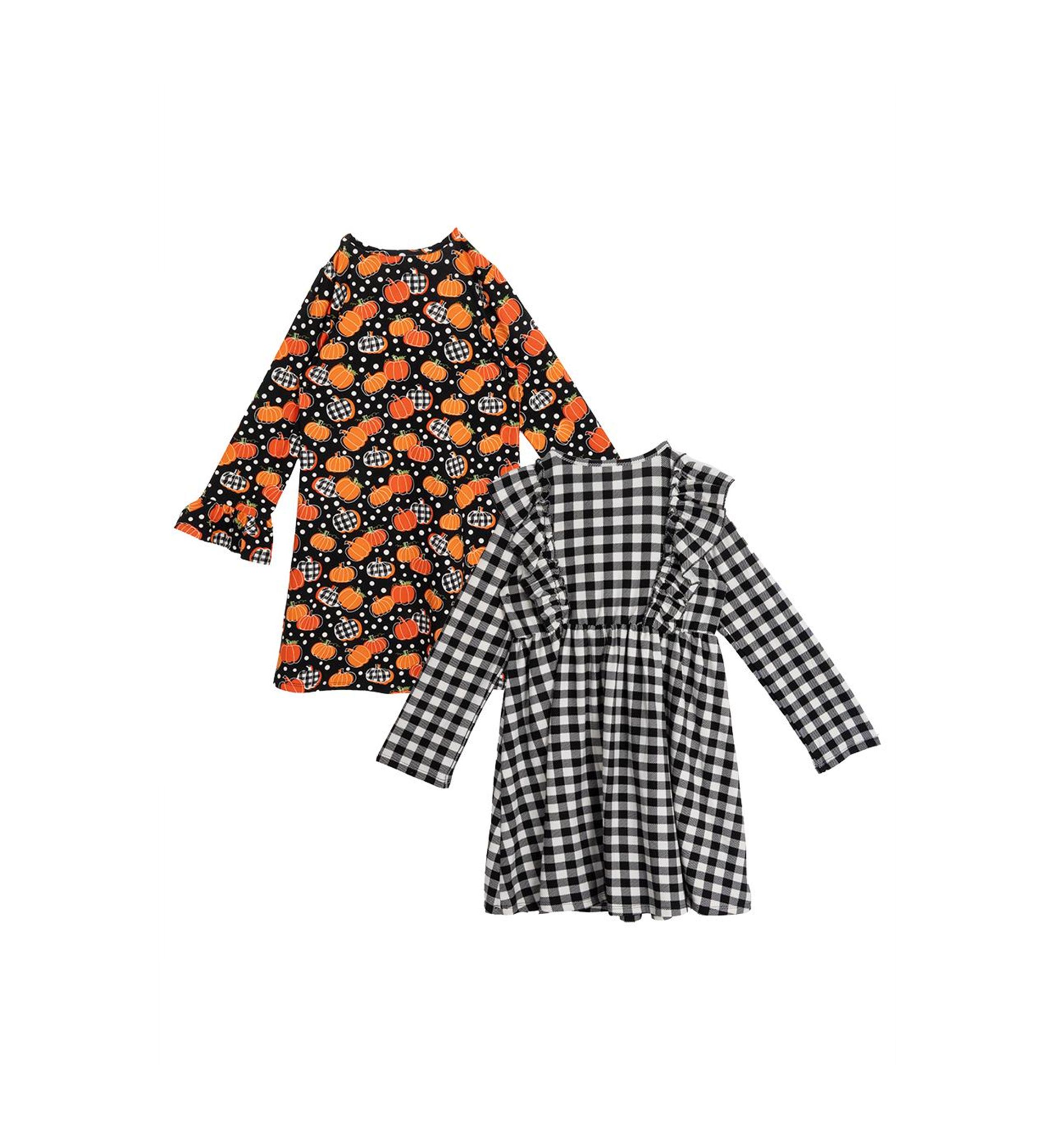 Girls 4-6x Harvest Dress Set with Hair Ties