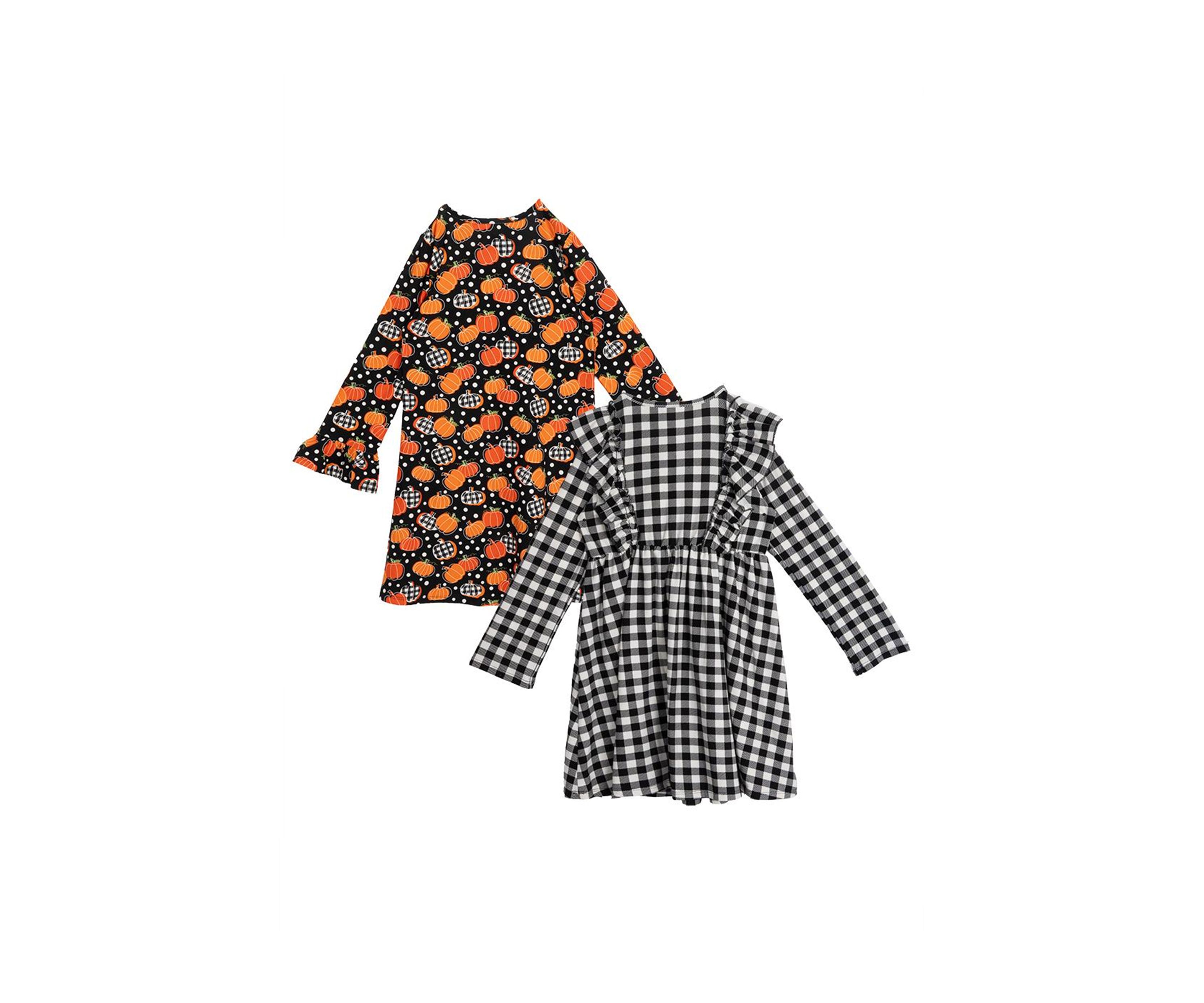 Girls 4-6x Harvest Dress Set with Hair Ties
