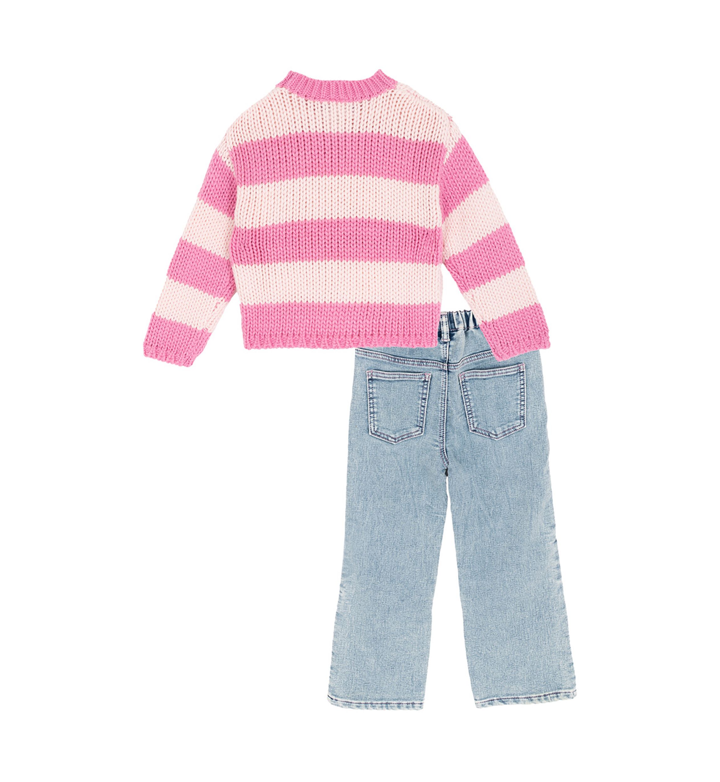 Girls 4-6x Pink Heart Jean Set