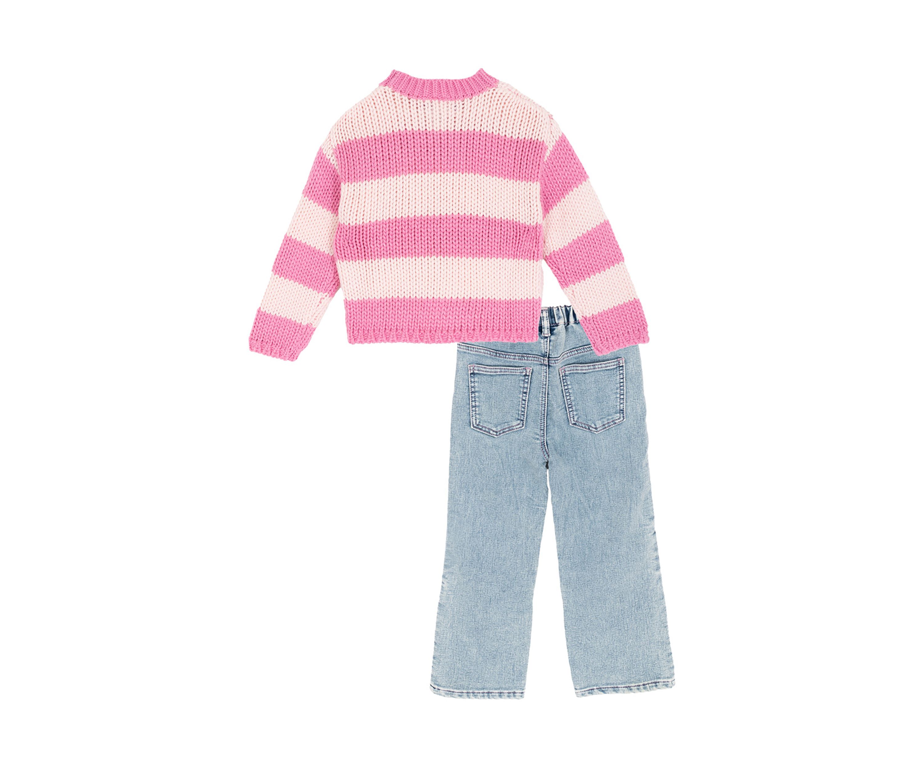 Girls 4-6x Pink Heart Jean Set