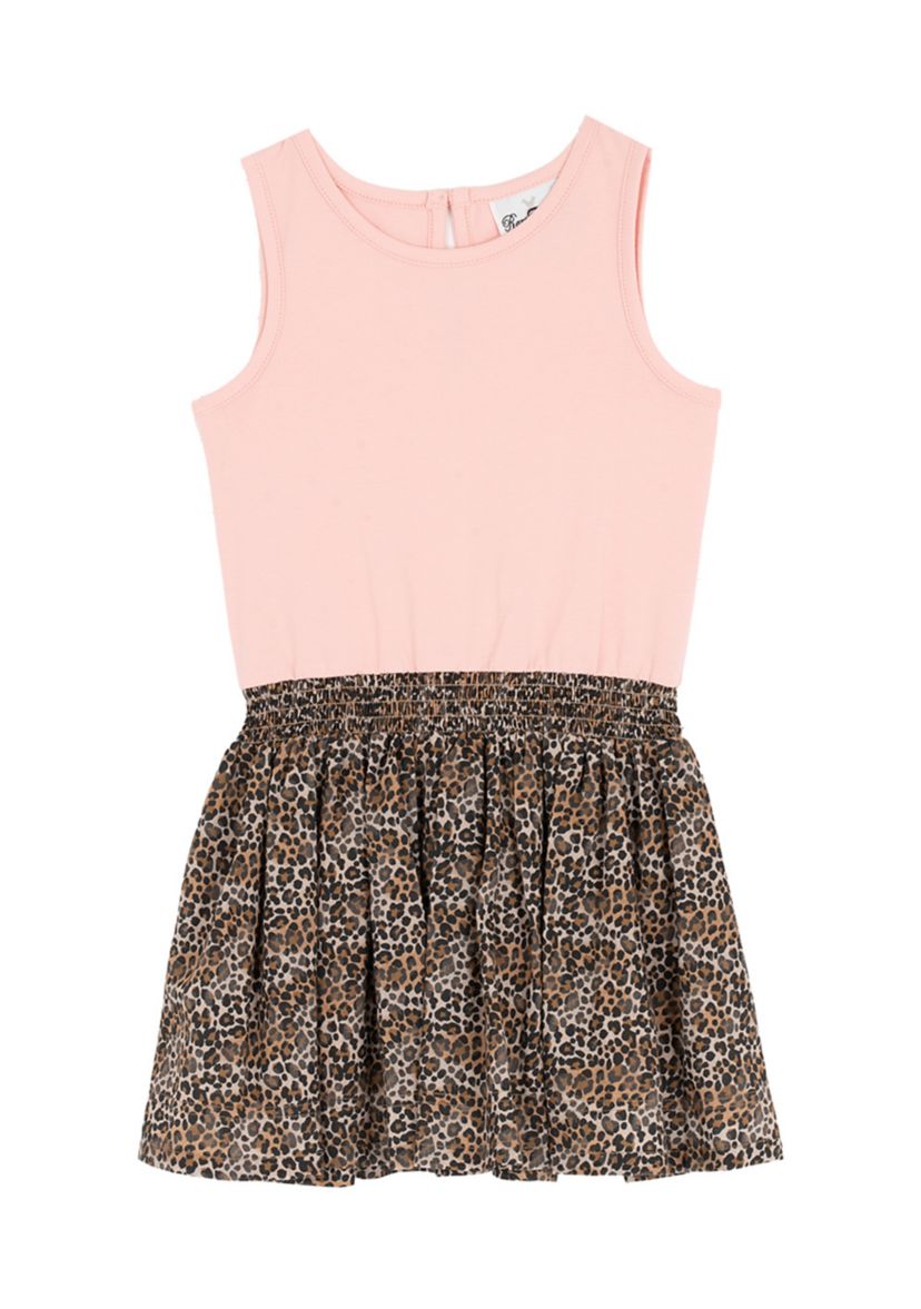 Girls 4-6x Paris Sweater Cheetah Skirt 