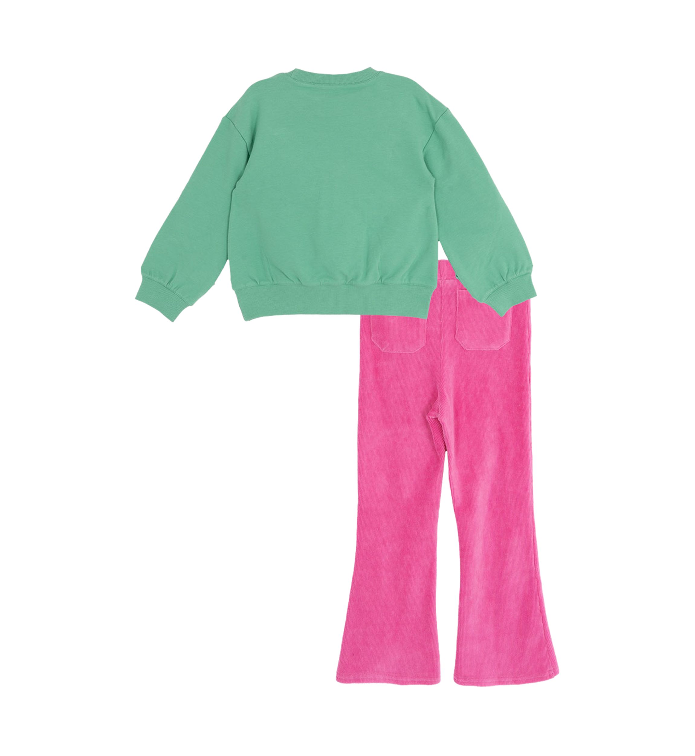 Girls 4-6x Green Icon Pink Corduroy Pant Set