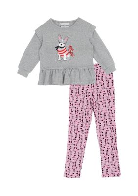 Rare Editions Girls 4-6x Frenchie Corded Set, Pink